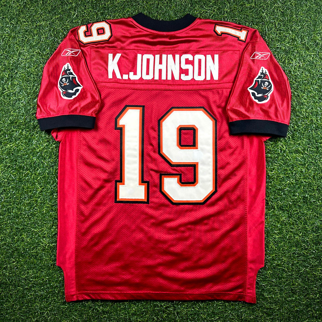 2002 Reebok NFL Authentic Jersey Tampa Bay Buccaneers Keyshawn Johnson Sz. 48 Super Bowl XXXVII