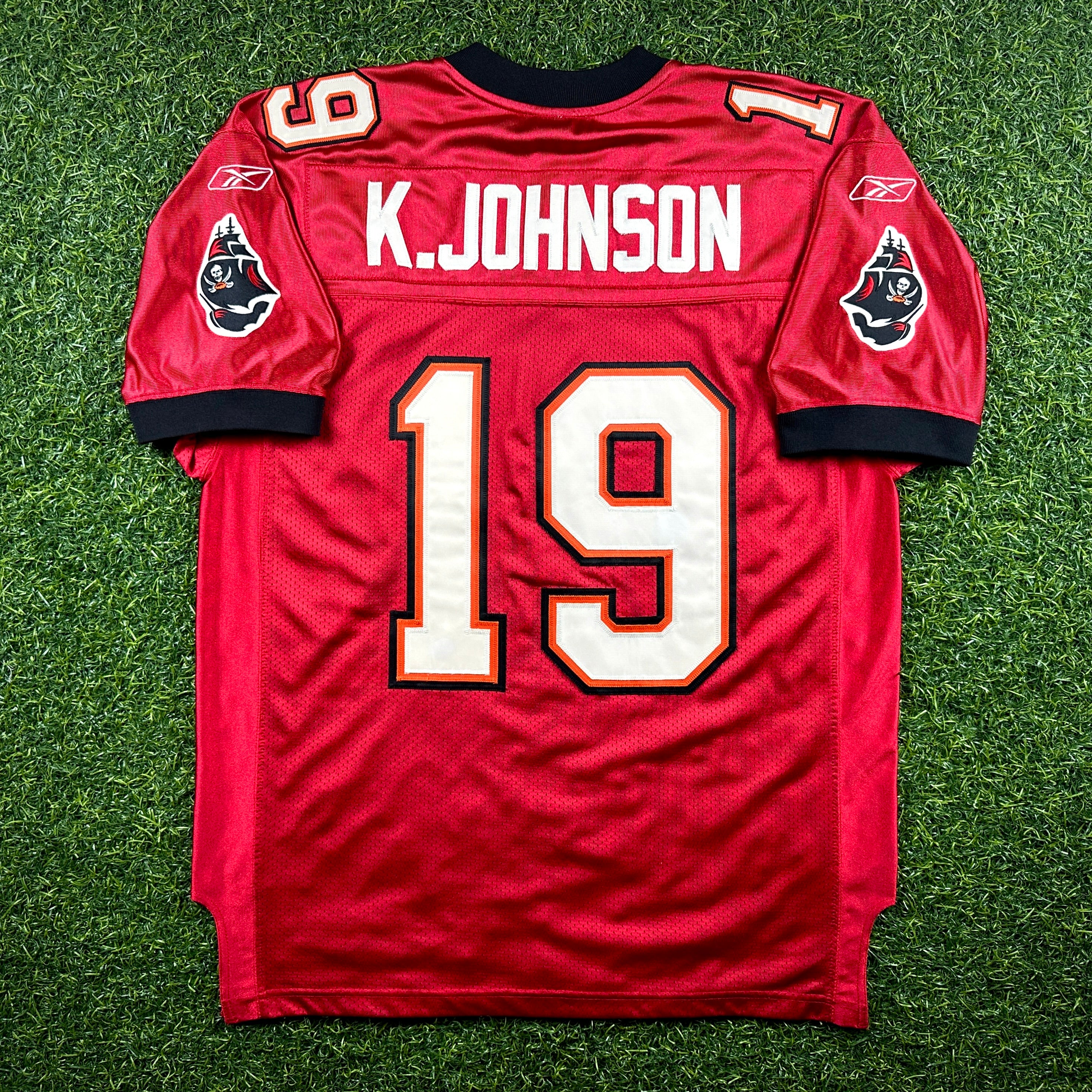 2002 Reebok NFL Authentic Jersey Tampa Bay Buccaneers Keyshawn Johnson Sz. 48 Super Bowl XXXVII