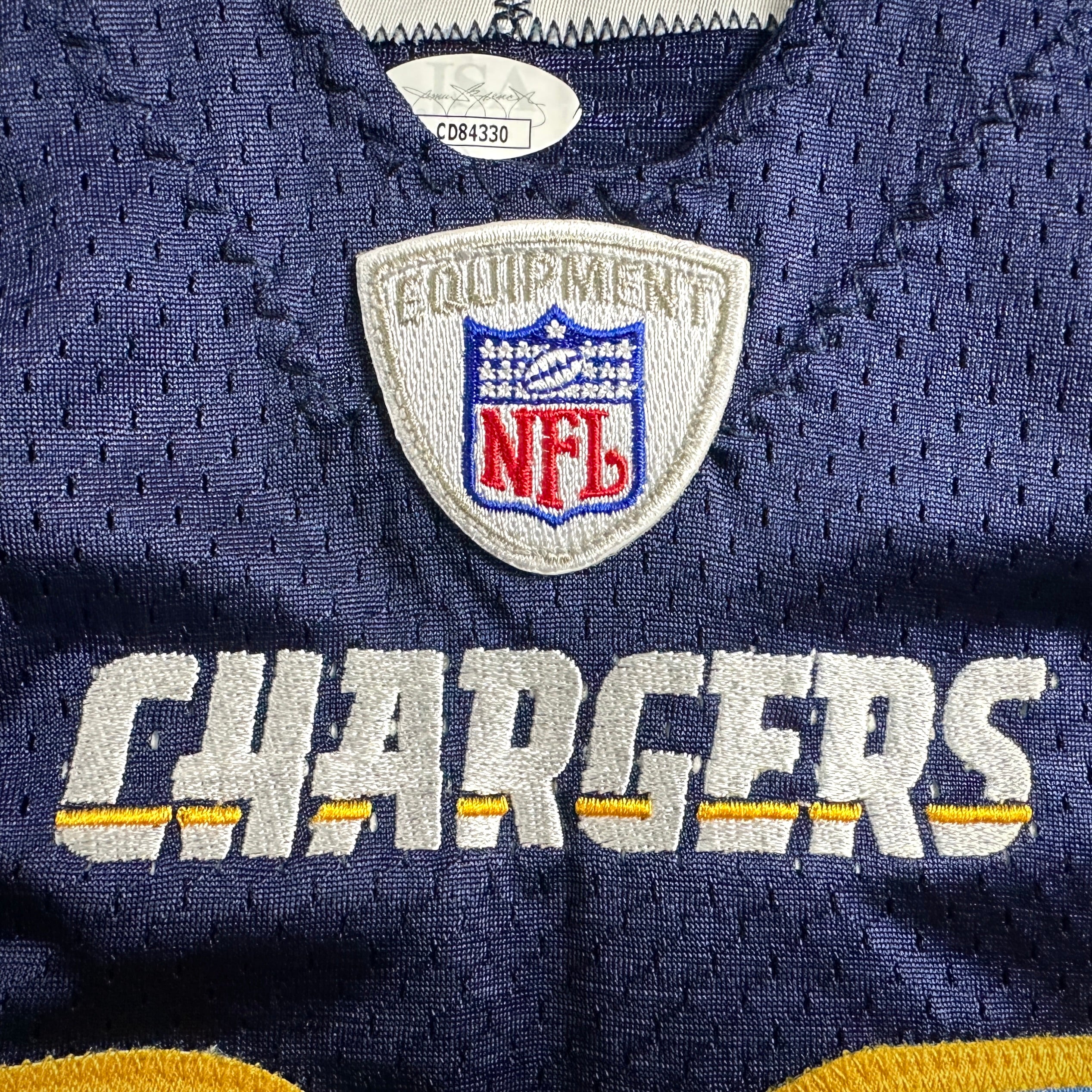 2007 Reebok NFL Game Issued Jersey San Diego Chargers Chris Chambers Autograph