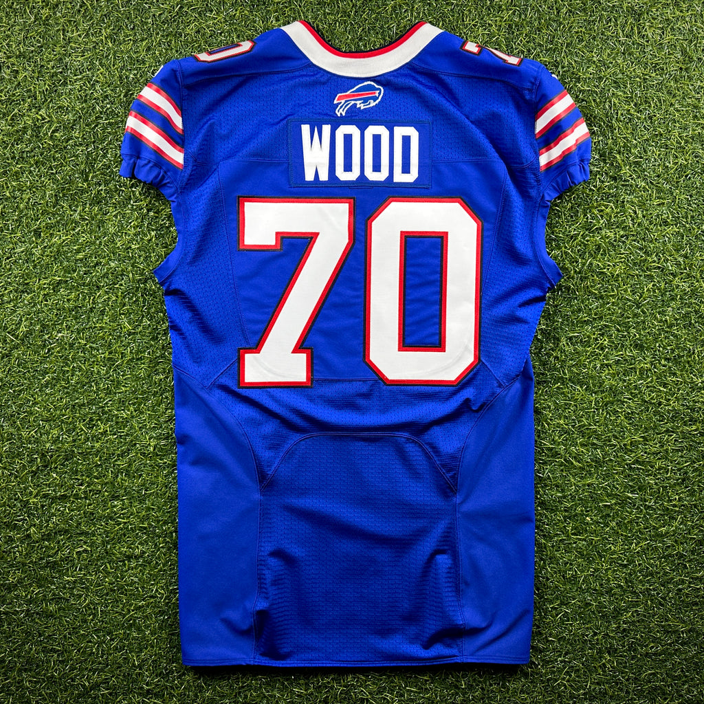 2016 Nike NFL Team-Issued Game Jersey Buffalo Bills Eric Wood Sz. 46 LINE COA