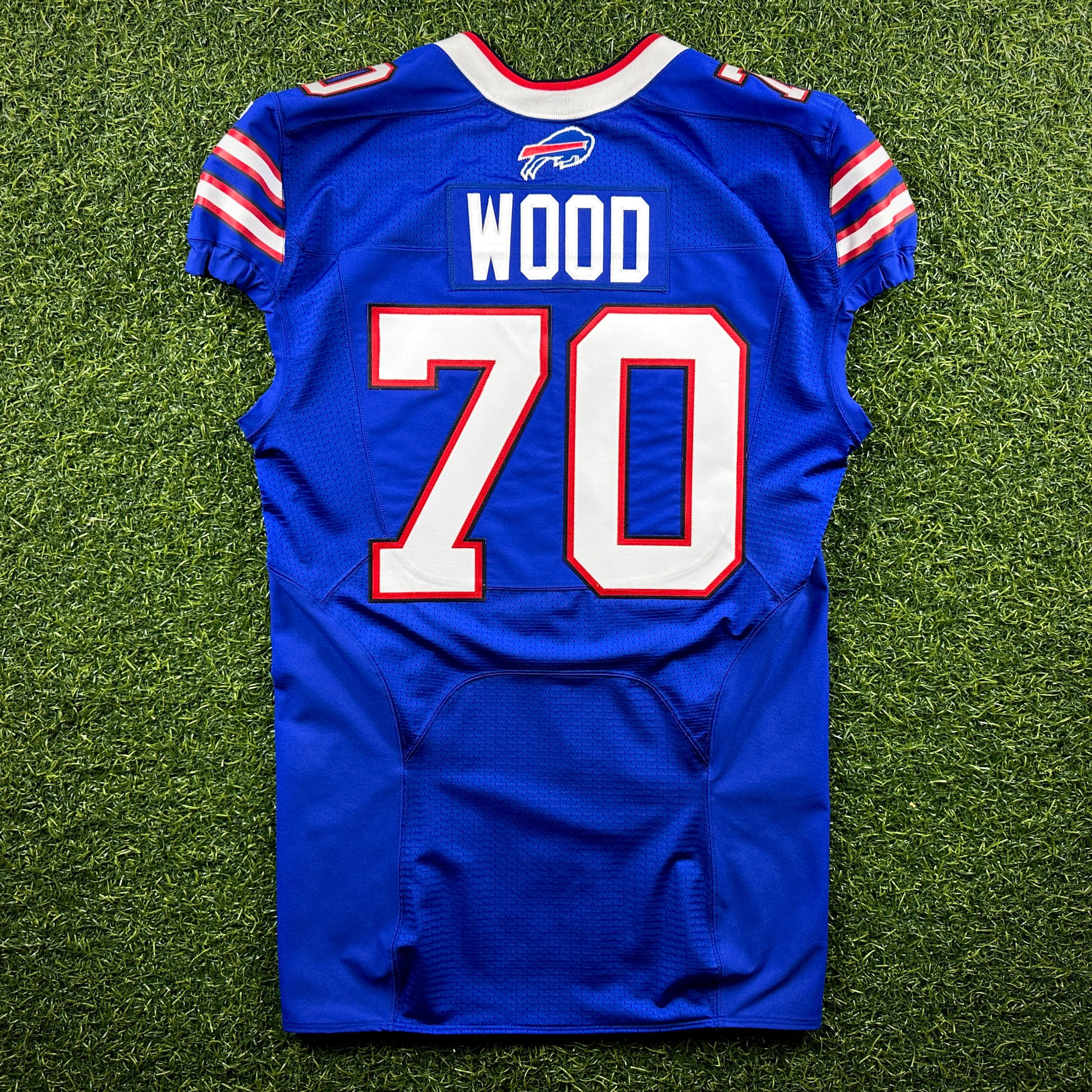 2016 Nike NFL Team-Issued Game Jersey Buffalo Bills Eric Wood Sz. 46 LINE COA