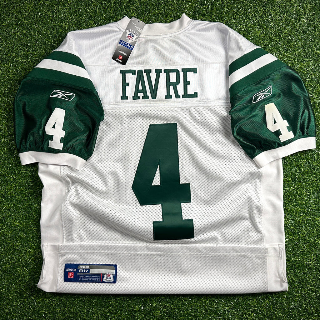 New! 2008 Reebok NFL Authentic Jersey New York Jets Brett Favre Sz. 48 Vintage