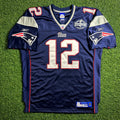 2004 Reebok NFL Authentic Jersey New England Patriots Tom Brady Sz 50 Super Bowl