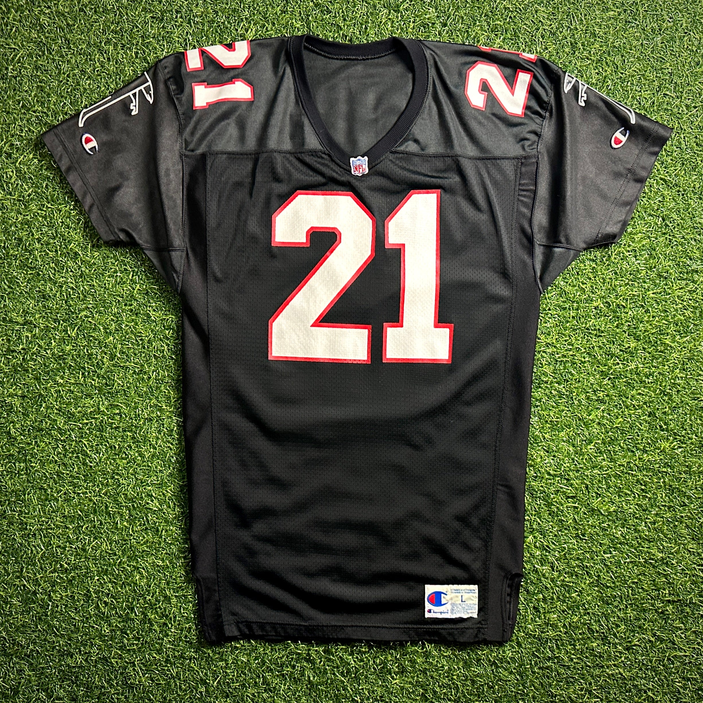 1992 Champion NFL Authentic Jersey Atlanta Falcons Deion Sanders Sz. L Vintage