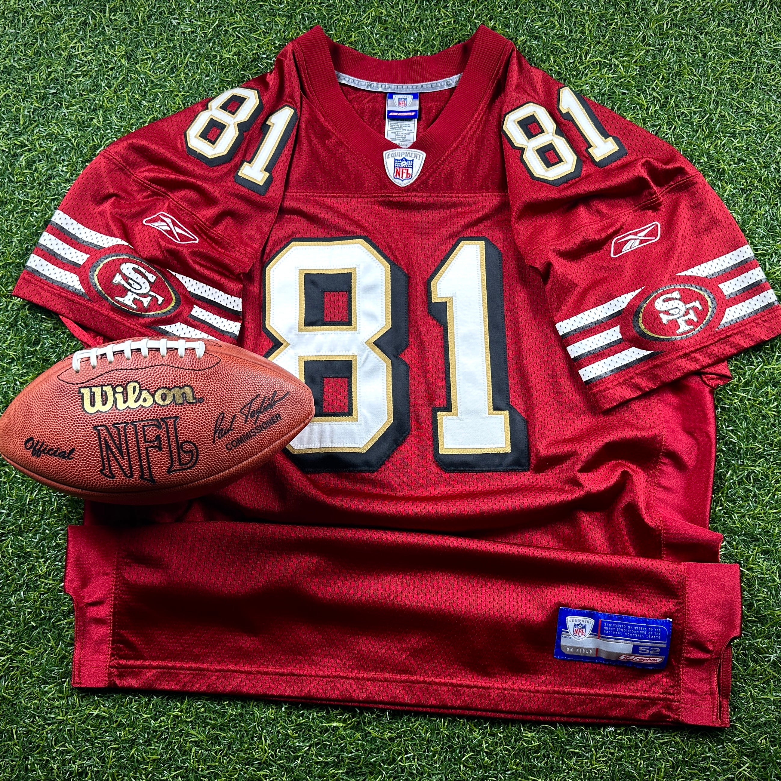 2002 Reebok NFL Authentic Jersey San Francisco 49ers Terrell Owens Sz 52 Vintage