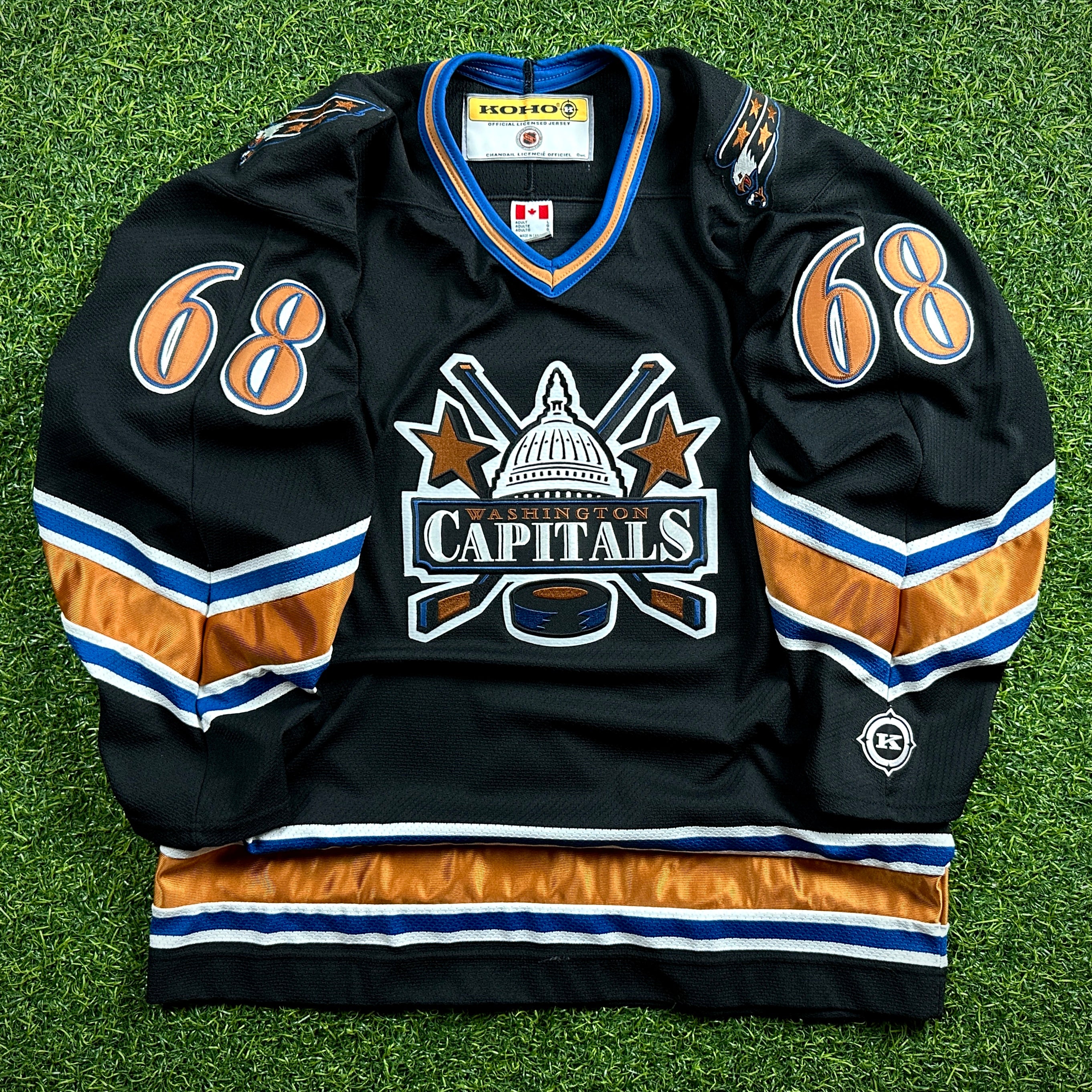 2001 Koho NHL Jersey Washington Capitals Jaromir Jagr Sz. L Vintage