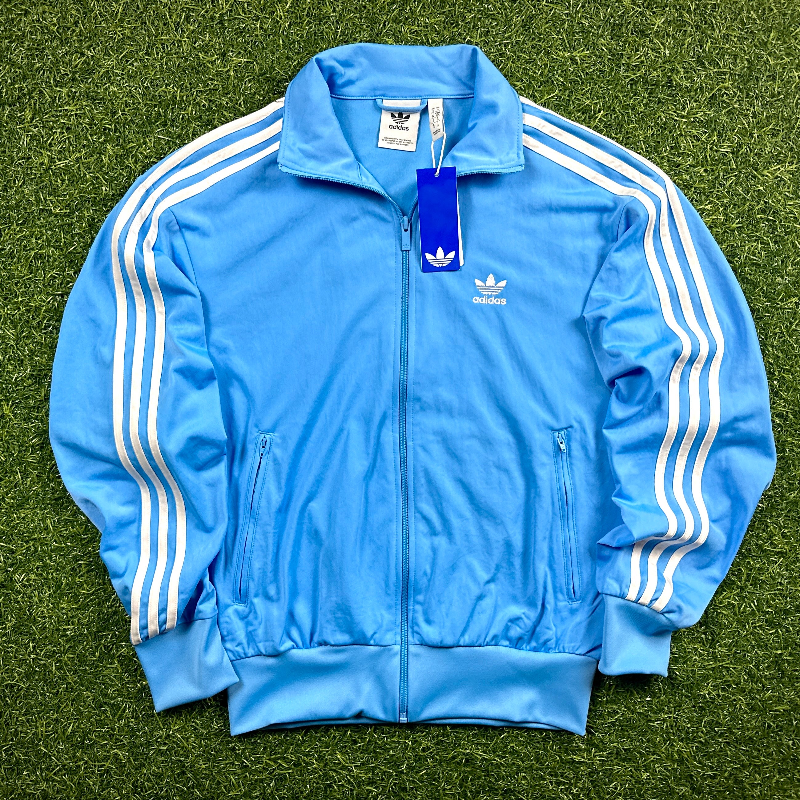 New! Adidas Firebird Track Jacket Men’s Sz. S Blue Burst Trefoil Vintage NWT
