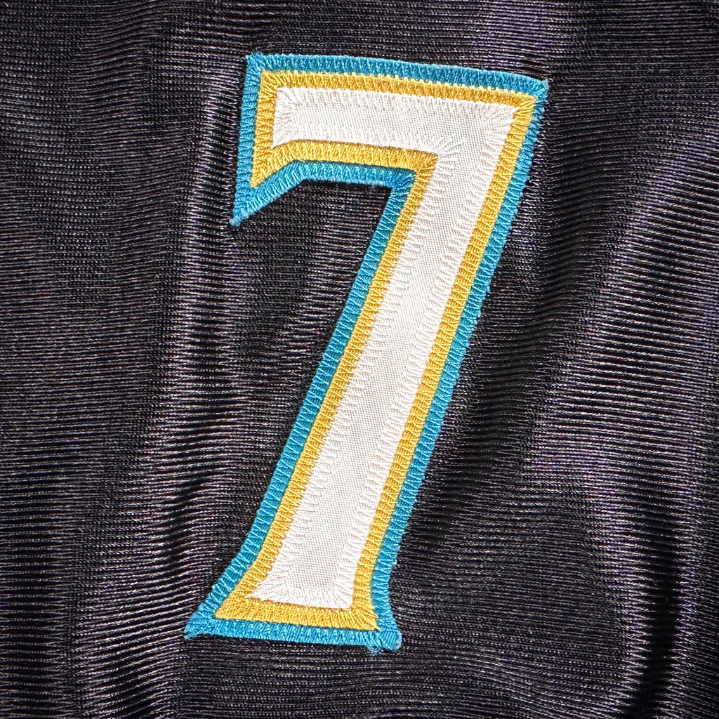 2005 Reebok NFL Authentic Jersey Jacksonville Jaguars Byron Leftwich Sz 50 Black