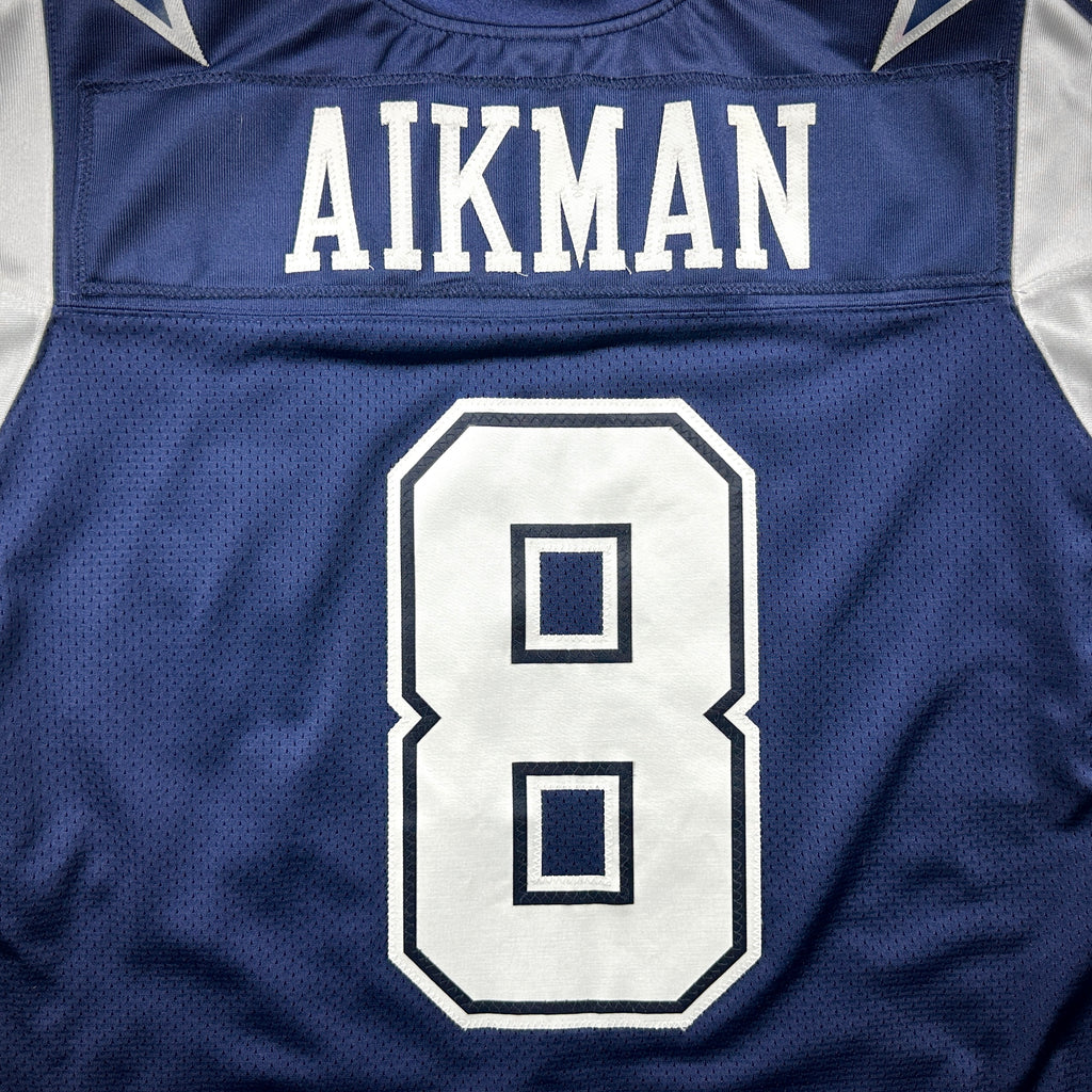 Reebok NFL Authentic Jersey Dallas Cowboys Troy Aikman Sz. 48 Throwback Double Star