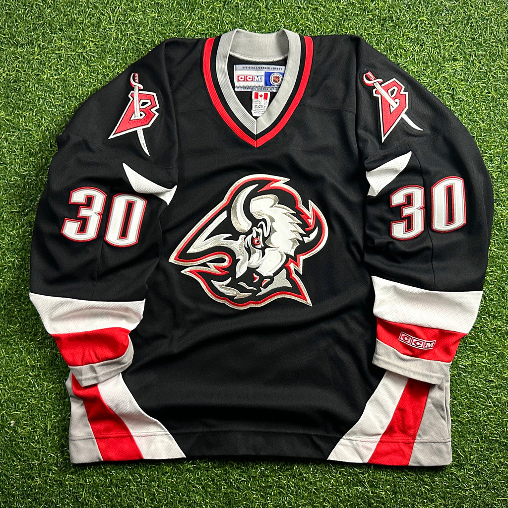2002 CCM NHL Buffalo Sabres Jersey Ryan Miller Sz 2XL Vintage Rookie Goathead MiC