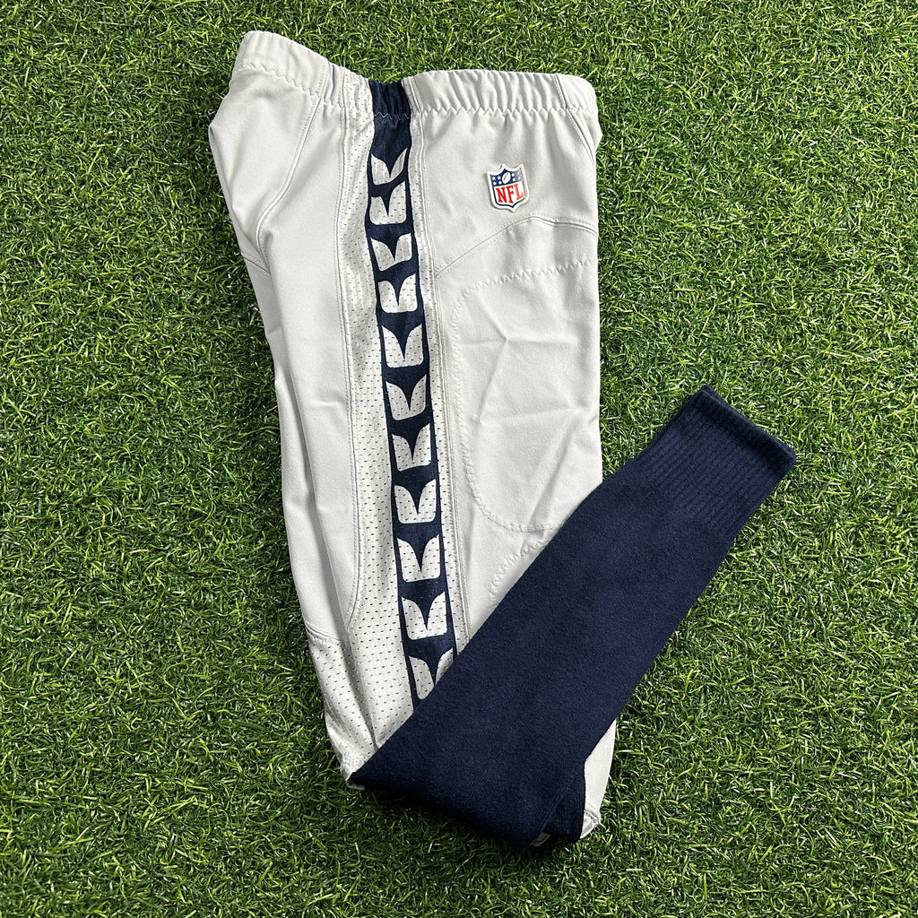 2013 Nike NFL Game Used Pants Seattle Seahawks Bryan Walters #19 Sz. 30 Socks