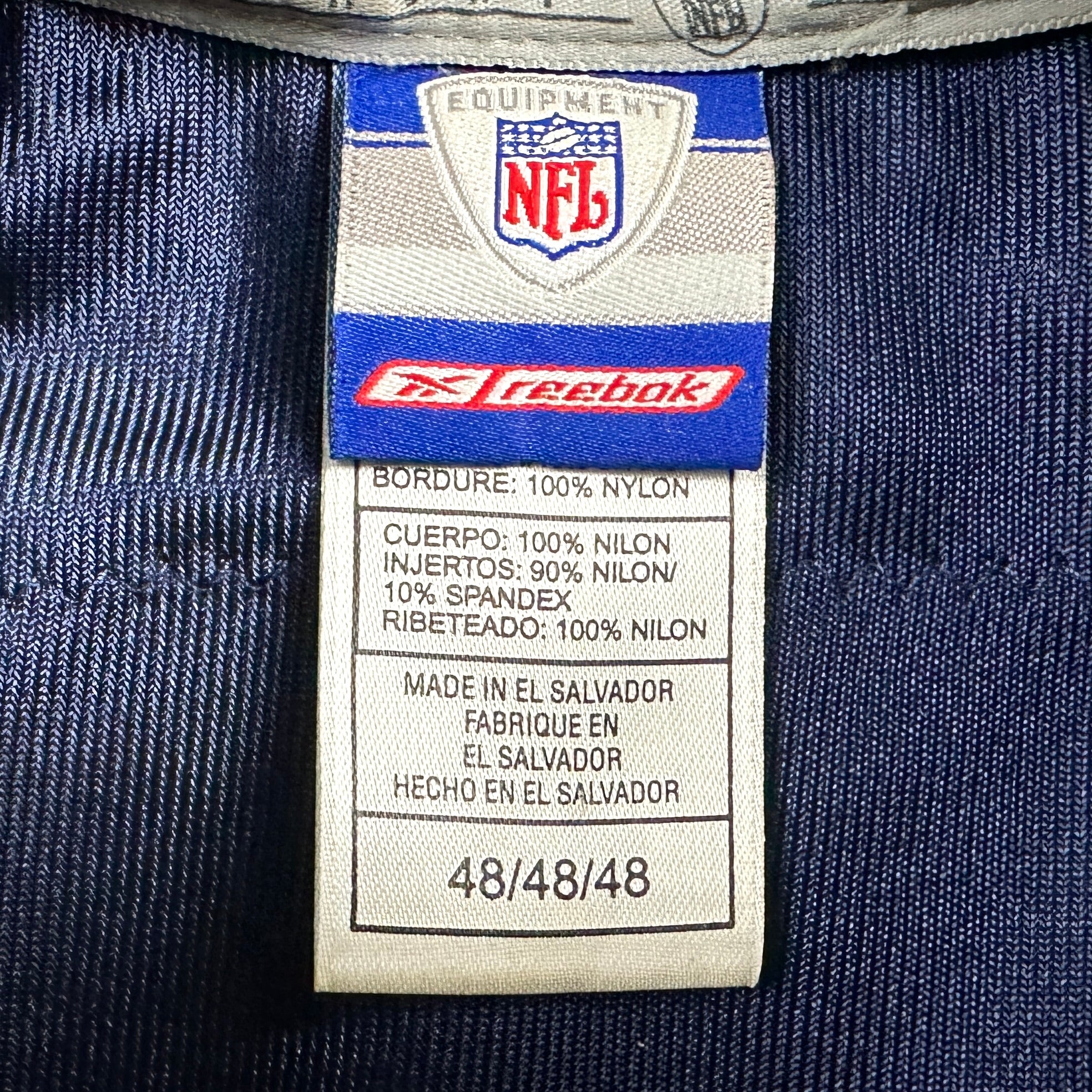 2002 Reebok NFL Authentic Rookie Jersey Dallas Cowboys Roy Williams 48 Vintage