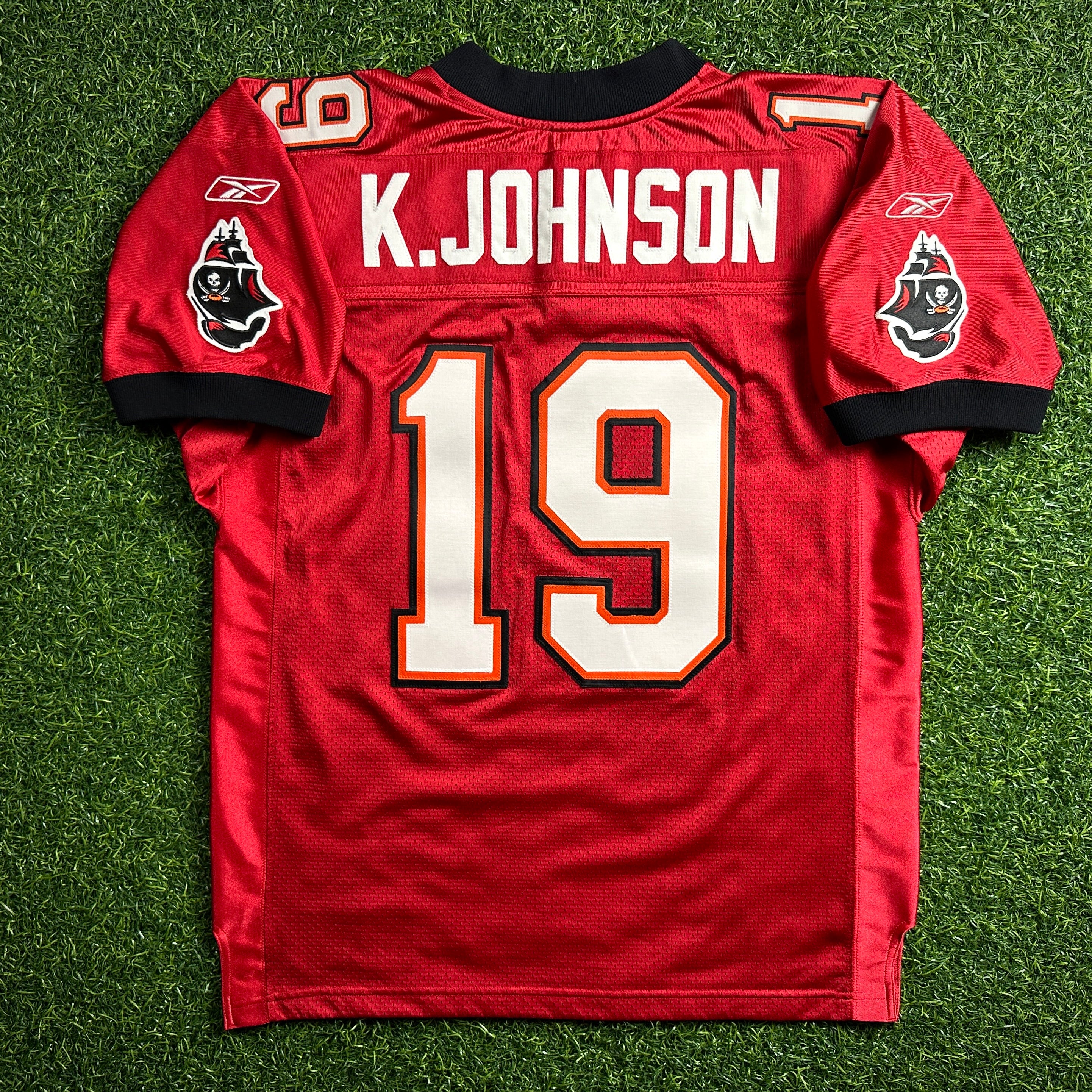 2002 Reebok NFL Authentic Jersey Tampa Bay Buccaneers Keyshawn Johnson Sz. 48 Super Bowl XXXVII