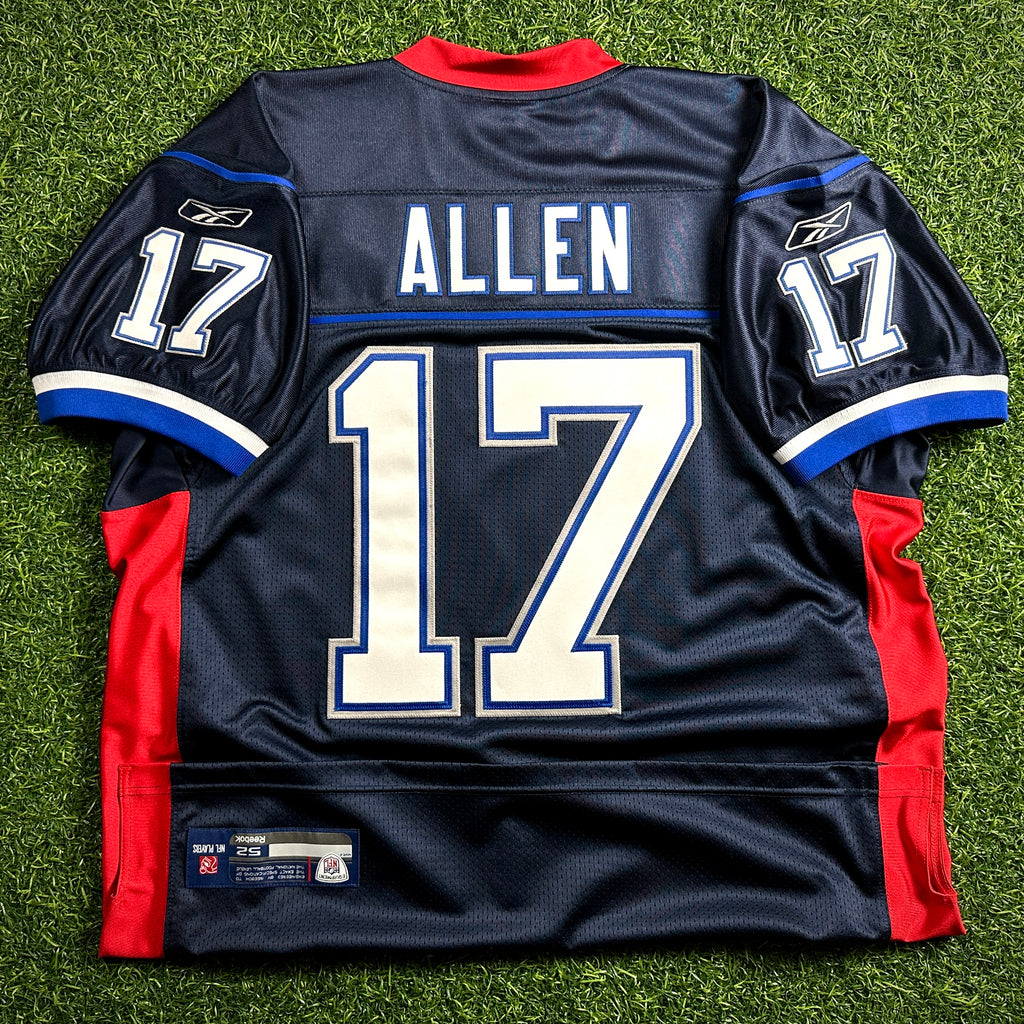 New! Reebok NFL Authentic Reverse Retro Jersey Buffalo Bills Josh Allen Sz. 52