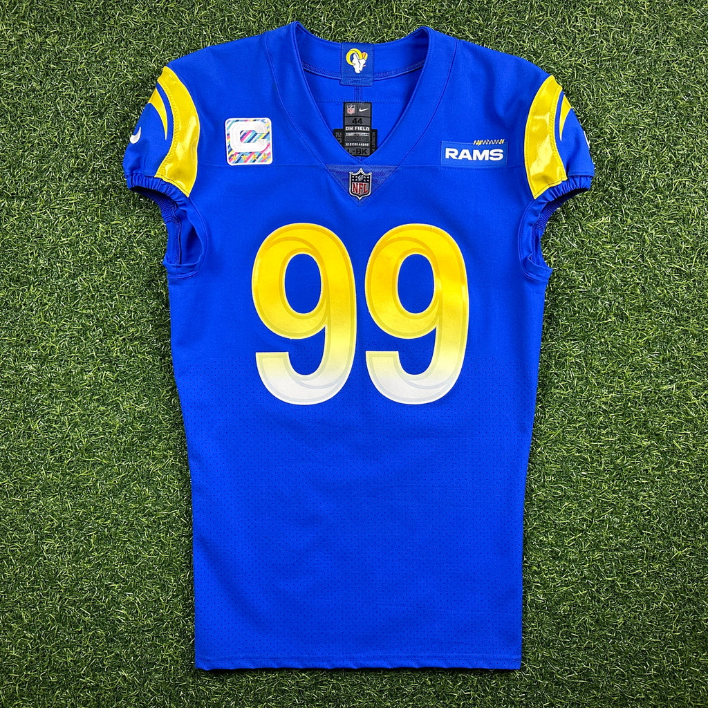 2021 Nike NFL Team Issued Jersey Los Angeles Rams Aaron Donald Crucial Catch 44