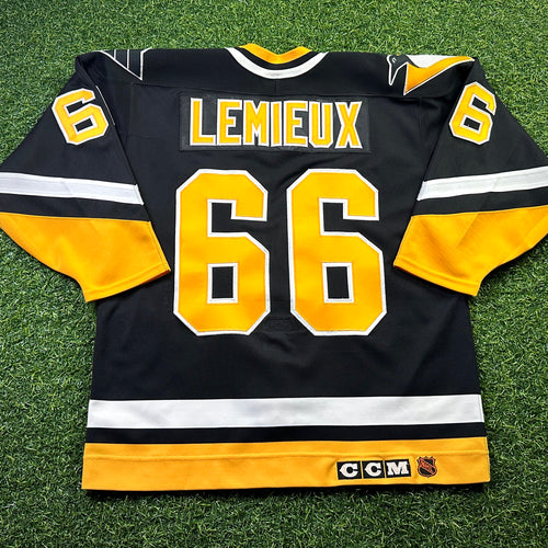 1994 CCM NHL Center Ice Authentic Jersey Pittsburgh Penguins Mario Lemieux Sz. 48 Vintage