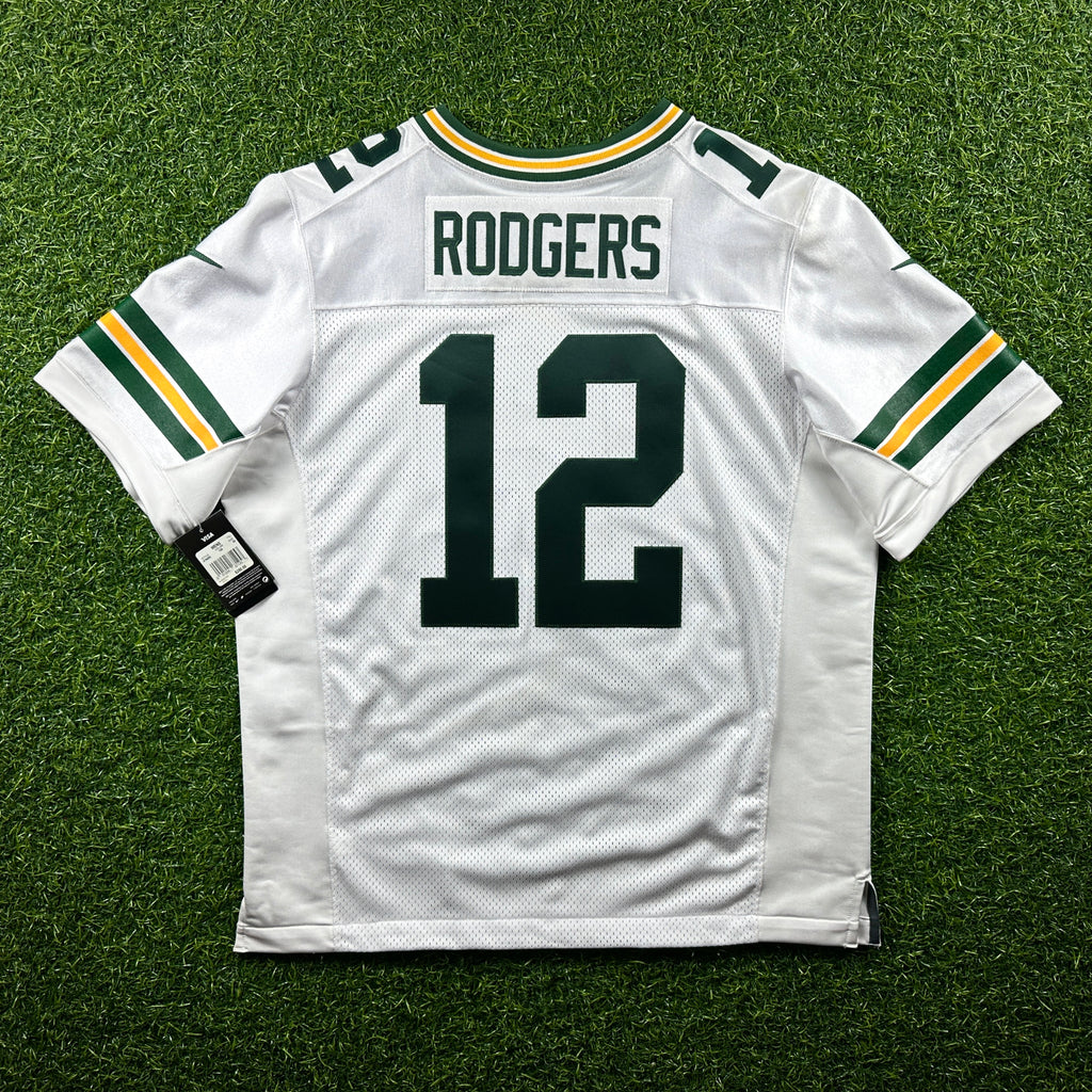 New! 2014 Reebok NFL Elite Authentic Jersey Green Bay Packers Aaron Rodgers Sz. 52 White Away