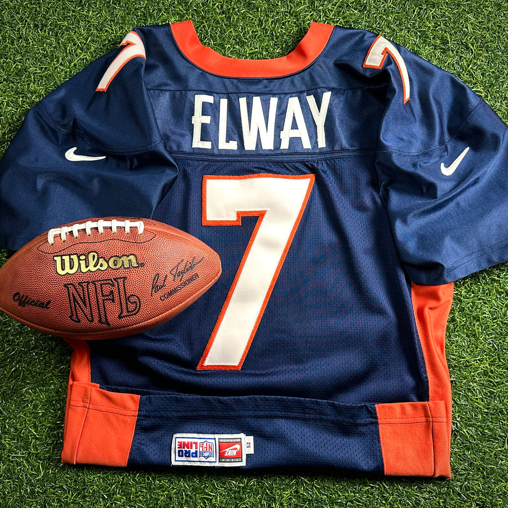 1997 Nike NFL Authentic Jersey Denver Broncos John Elway Super Bowl XXXII HOF