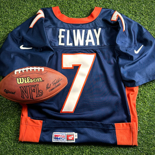 1997 Nike NFL Authentic Jersey Denver Broncos John Elway Super Bowl XXXII HOF