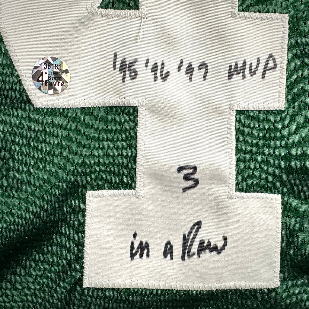 2004 Reebok NFL Team Issued Jersey Green Bay Packers Brett Favre Autograph COA