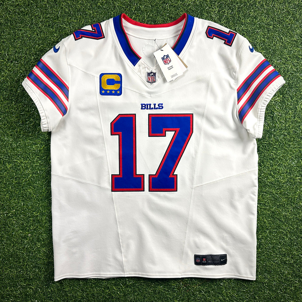 New! 2025 Nike NFL Vapor FUSE Elite Authentic Jersey Buffalo Bills Josh Allen Sz. 48 White Road