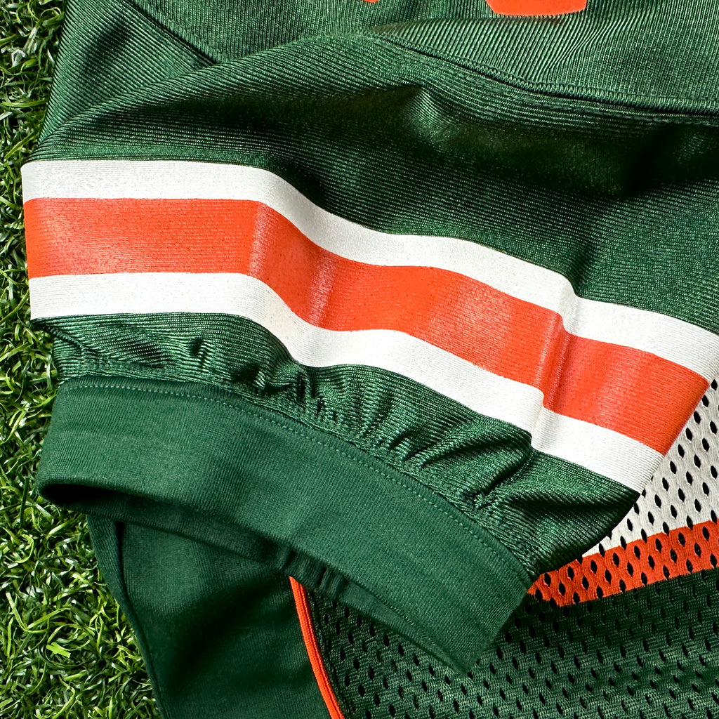 1999 Nike NCAA Game-Used Jersey Miami Hurricanes Jermell Weaver Sz. 48 Set 1