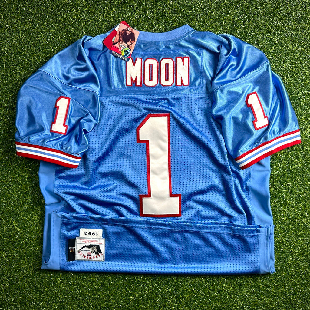 New! Mitchell & Ness 1993 Authentic Jersey Houston Oilers Warren Moon Sz. 52 NWT