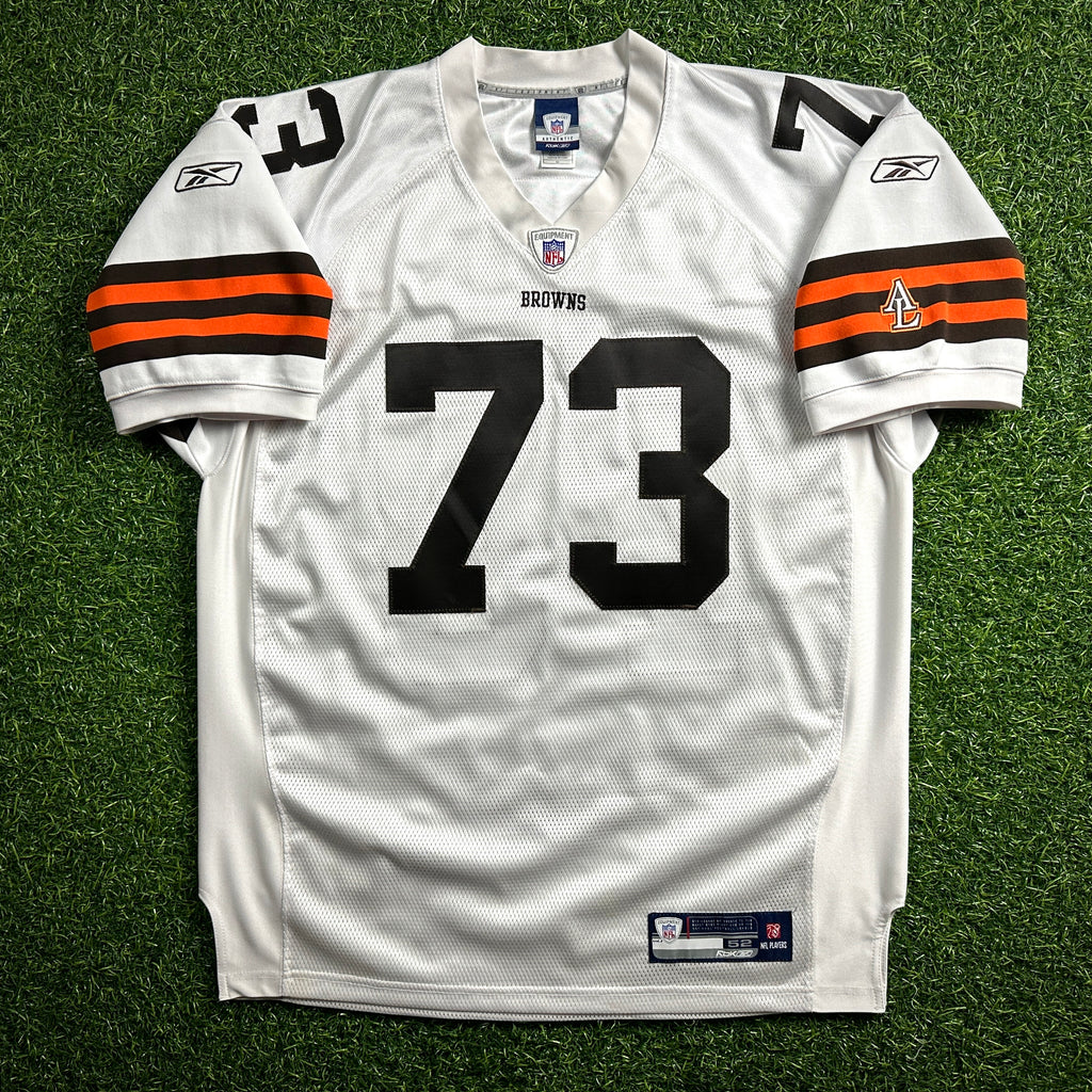 2007 Reebok NFL Authentic Jersey Cleveland Browns Joe Thomas 52 Rookie Vintage