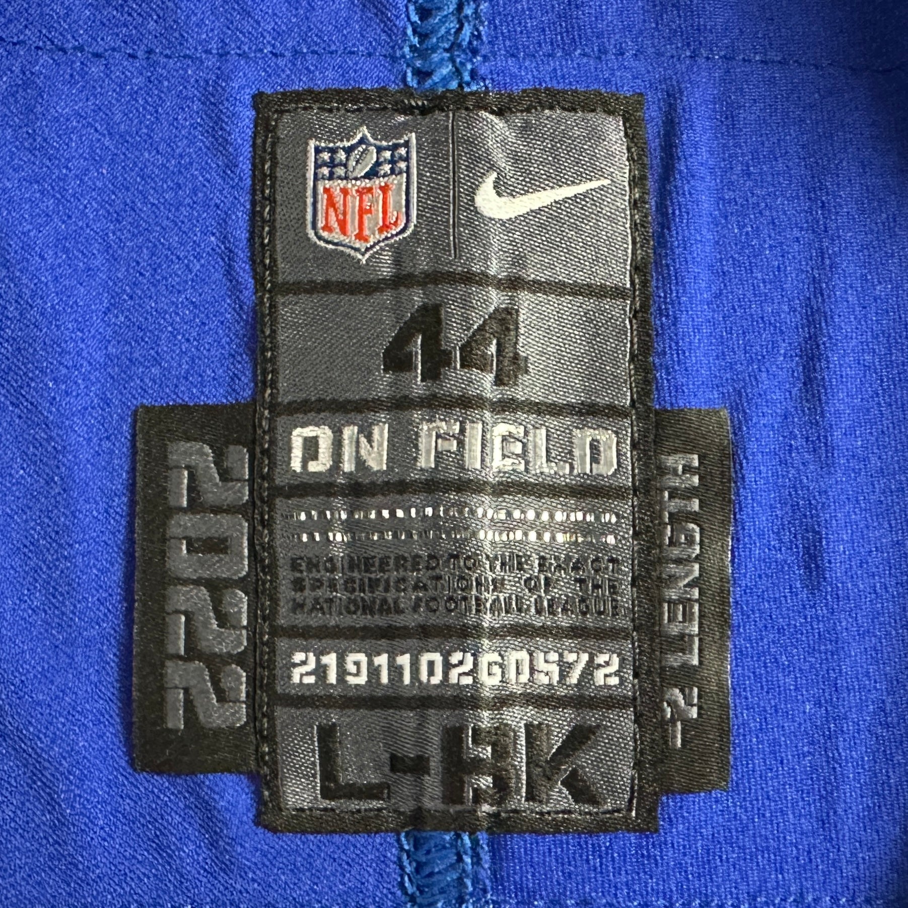 2022 Nike NFL Game-Issued Jersey Buffalo Bills Boogie Basham Sz. 44 Team COA