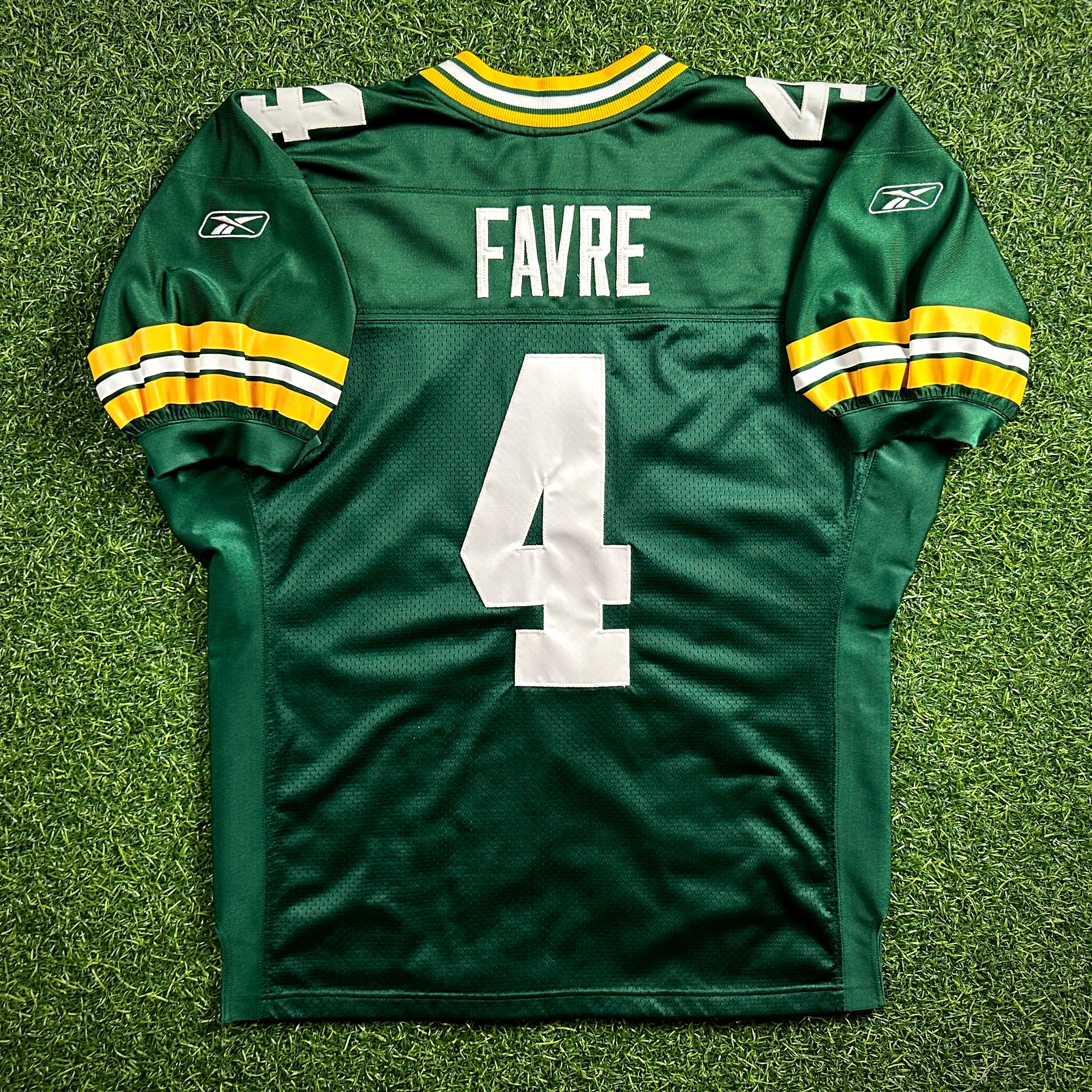 2003 Reebok NFL Authentic Jersey Green Bay Packers Brett Favre Sz. 50 Lambeau Patch