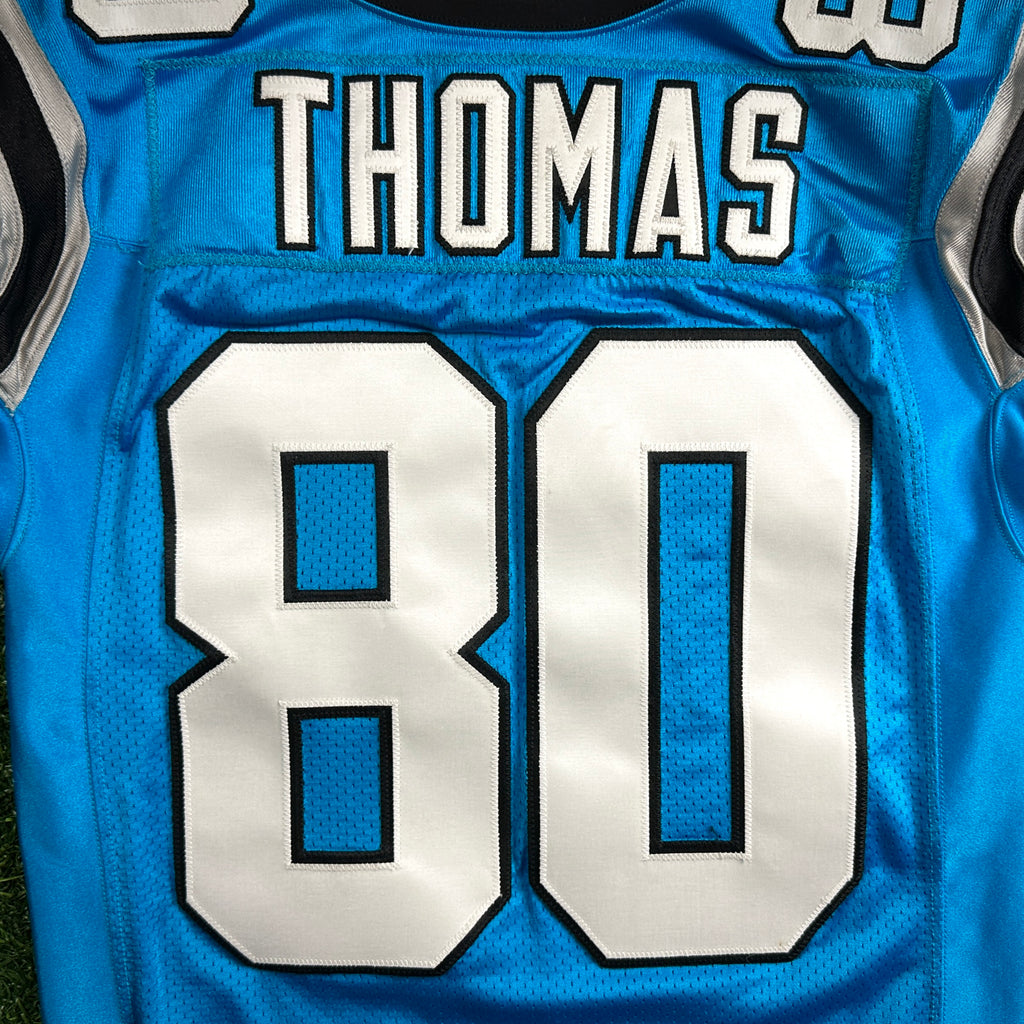 2018 Nike NFL Game Used Worn Jersey Carolina Panthers Ian Thomas Rookie Sz. 50
