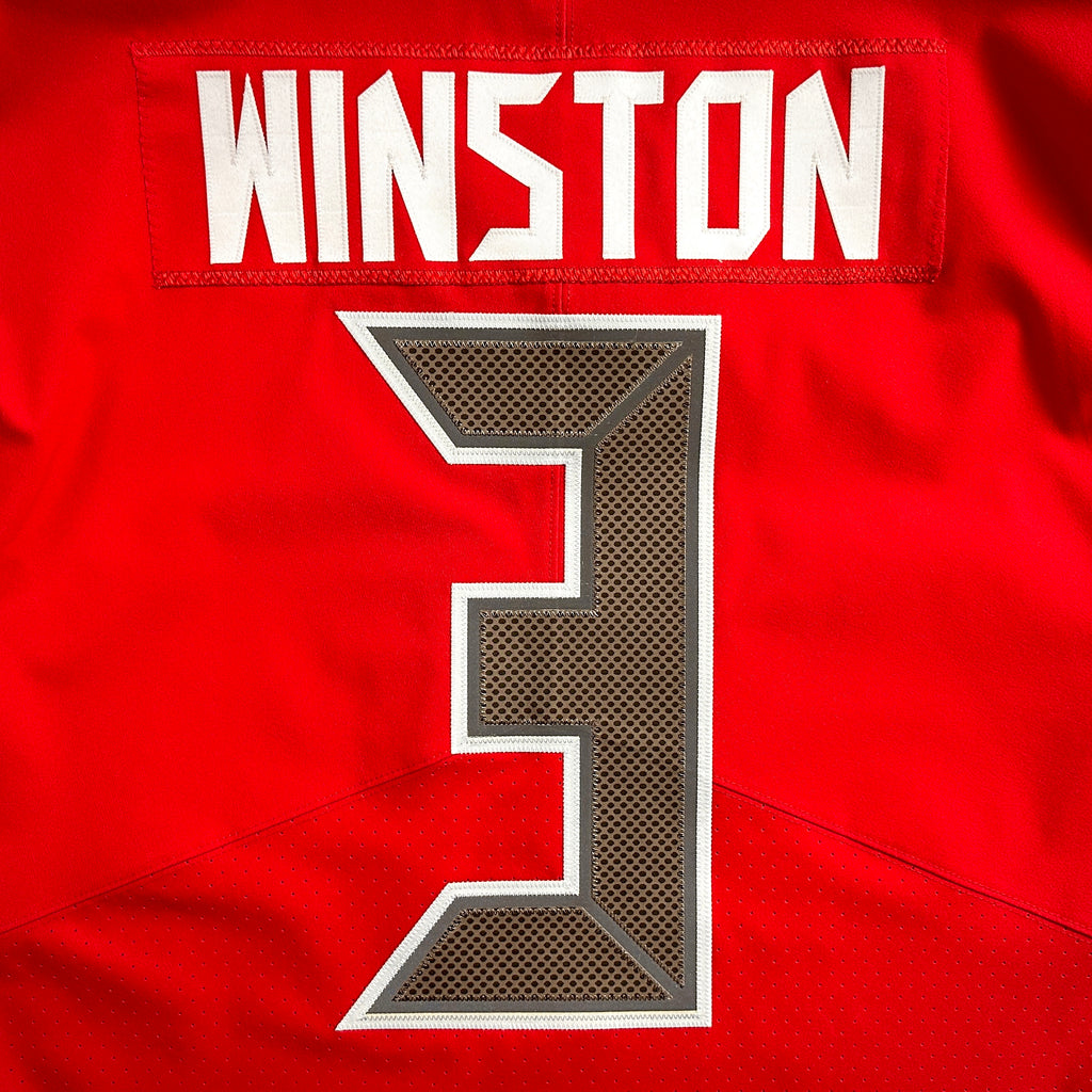 2017 Nike NFL Team-Issued Jersey Tampa Bay Buccaneers Jameis Winston Color Rush Sz. 44 L-BK