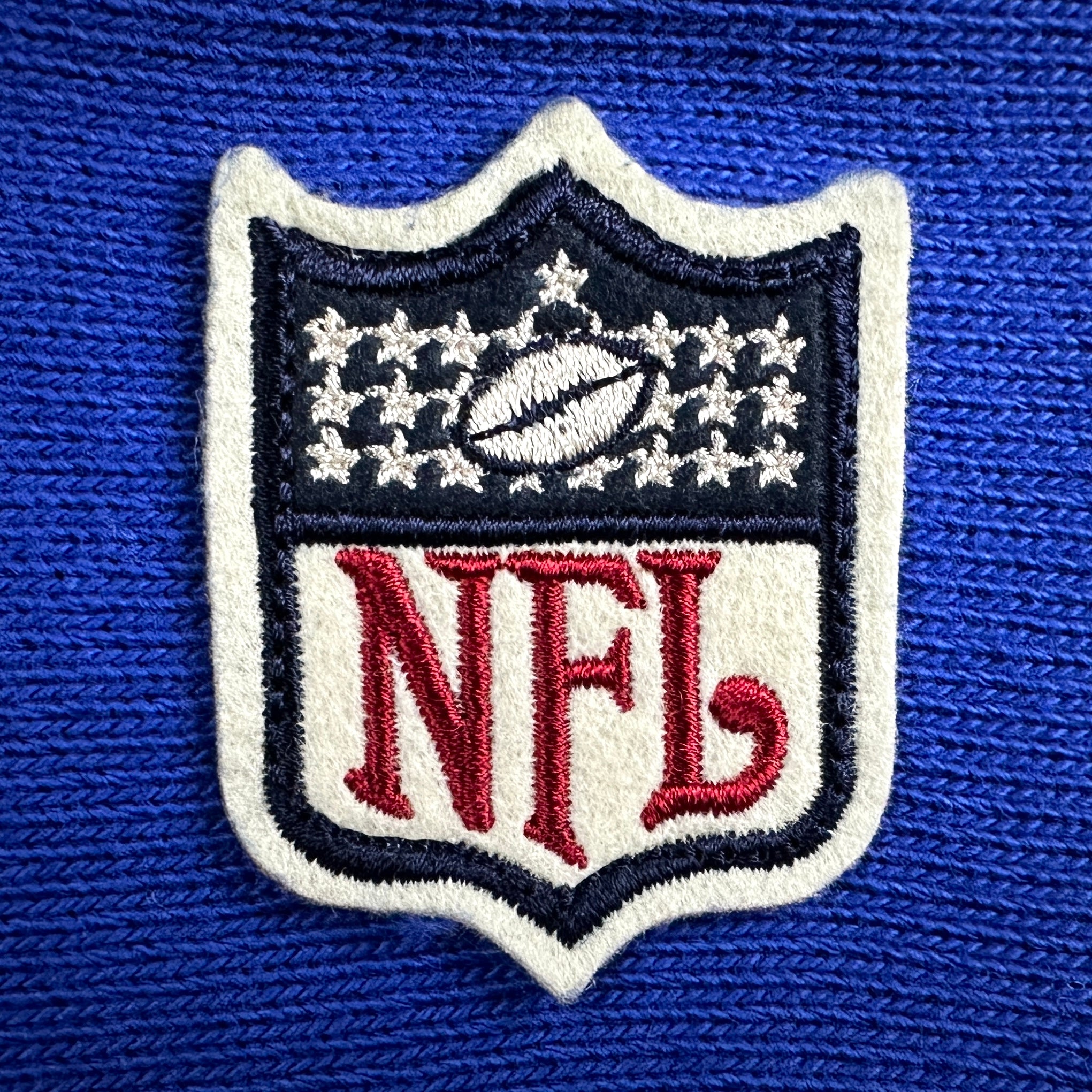 2003 Reebok Gridiron Classics NFL Throwback Jersey Sweater Buffalo Bills Jim Kelly Sz. L Vintage