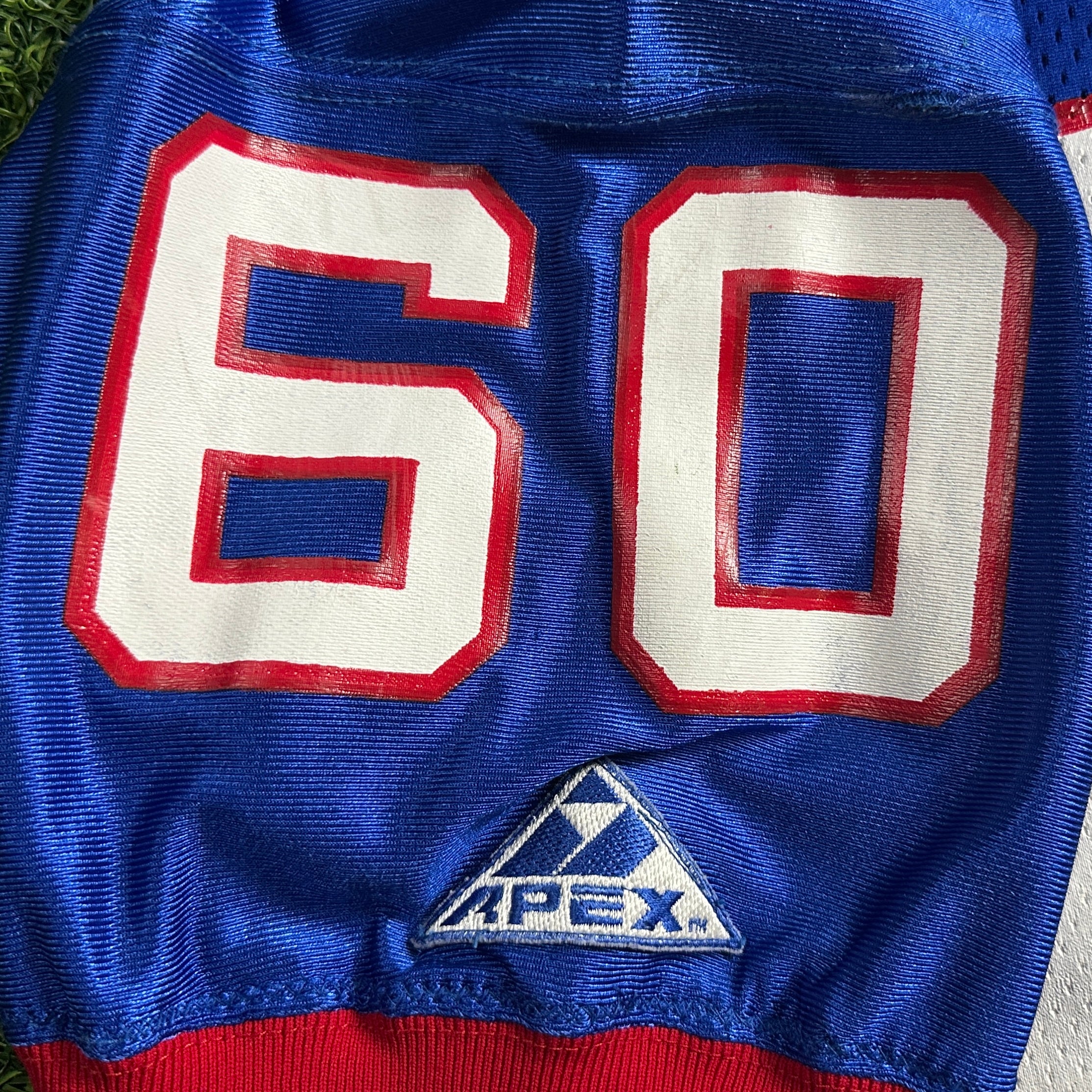 1994 Apex NFL Game Used Rookie Jersey New York Giants Jason Winrow 48 Ohio State