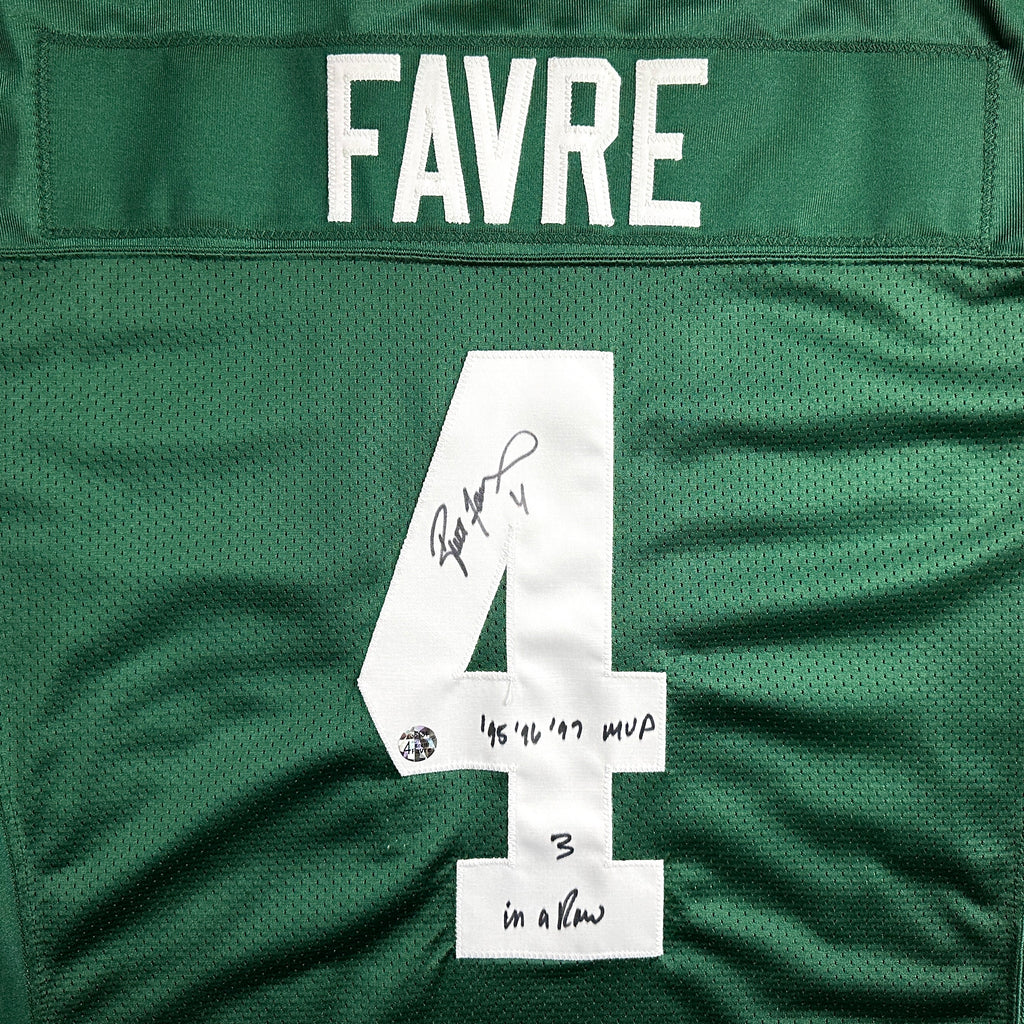 2004 Reebok NFL Team Issued Jersey Green Bay Packers Brett Favre Autograph COA