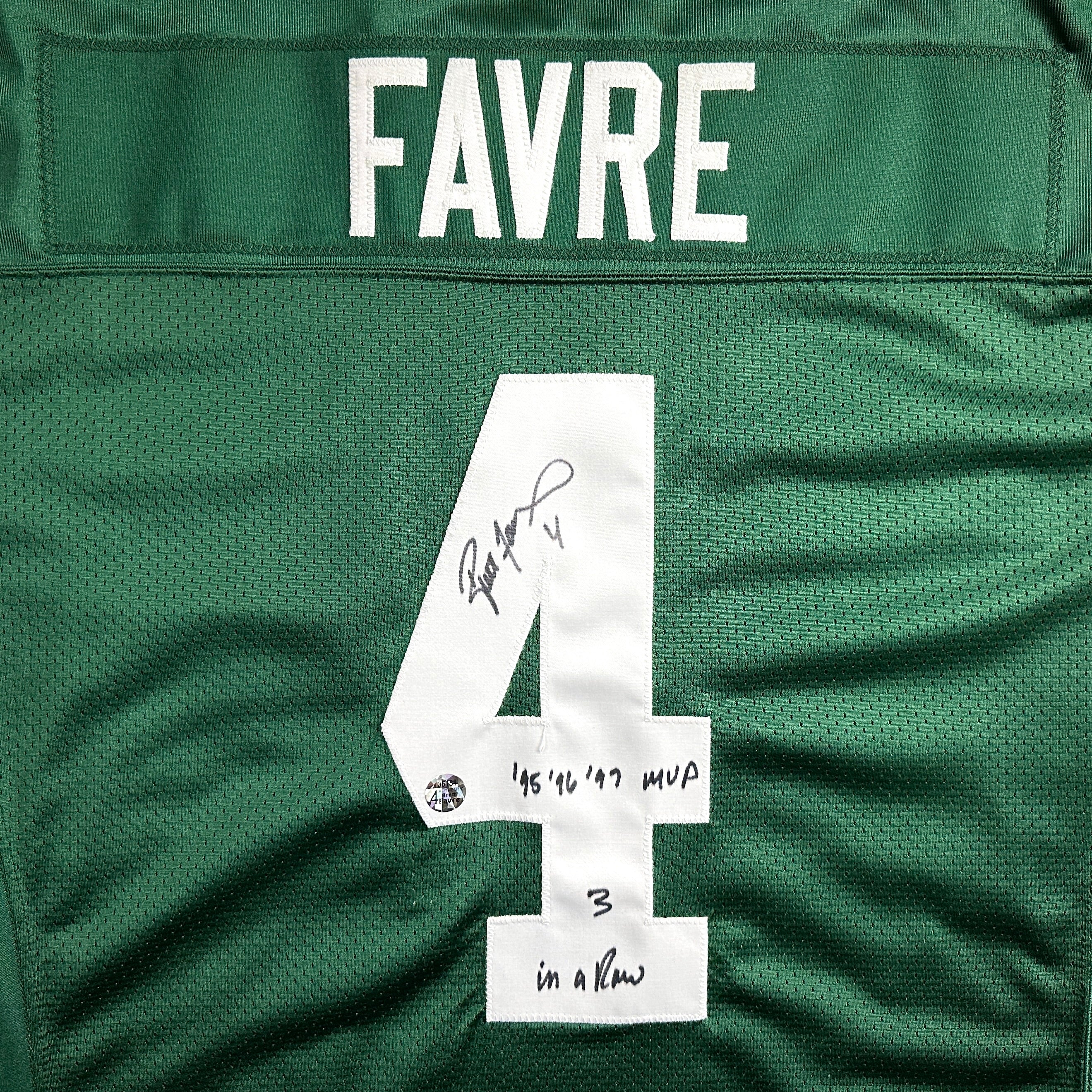 2004 Reebok NFL Team Issued Jersey Green Bay Packers Brett Favre Autograph COA