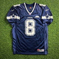 2000 Nike NFL Authentic Jersey Dallas Cowboys Troy Aikman Sz 48 Tom Landry Patch
