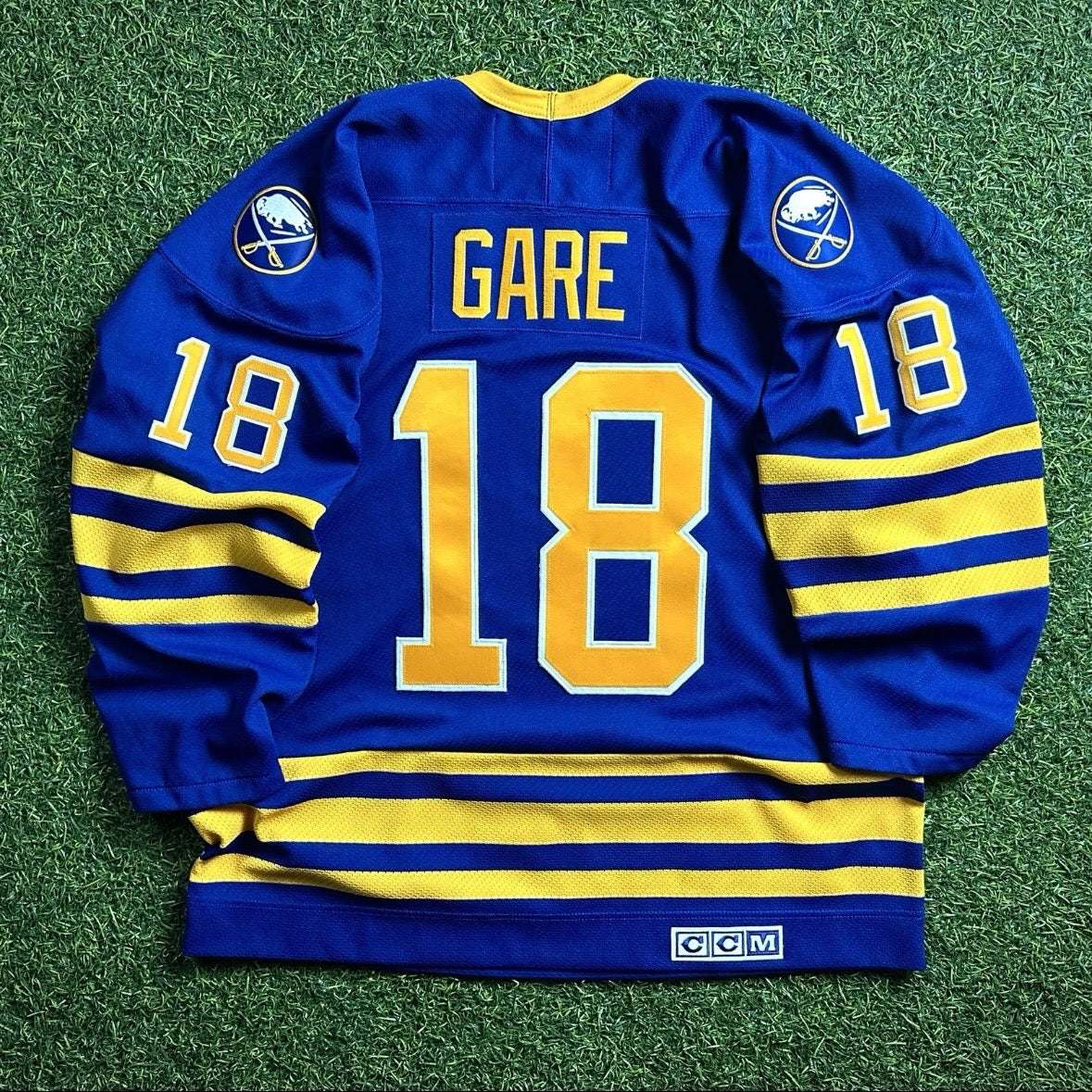 CCM NHL Vintage 1980 Jersey Buffalo Sabres Danny Gare Throwback Sz. L Olympics