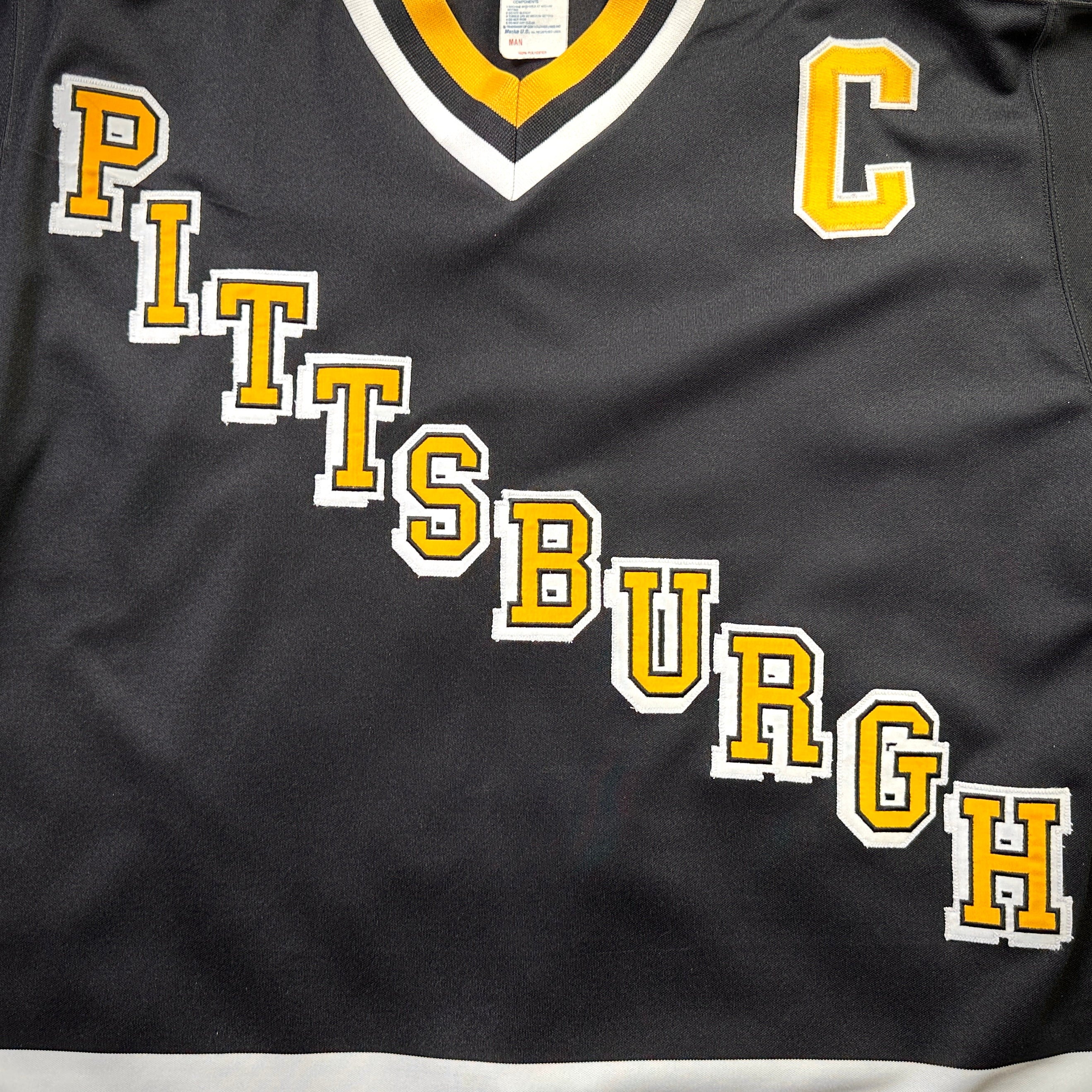 1994 CCM NHL Center Ice Authentic Jersey Pittsburgh Penguins Mario Lemieux Sz. 48 Vintage