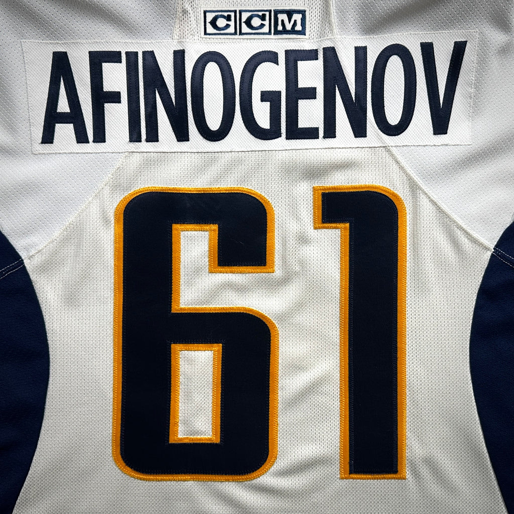 2006 CCM NHL Jersey Buffalo Sabres Maxim Afinogenov Sz. L Slug Vintage White