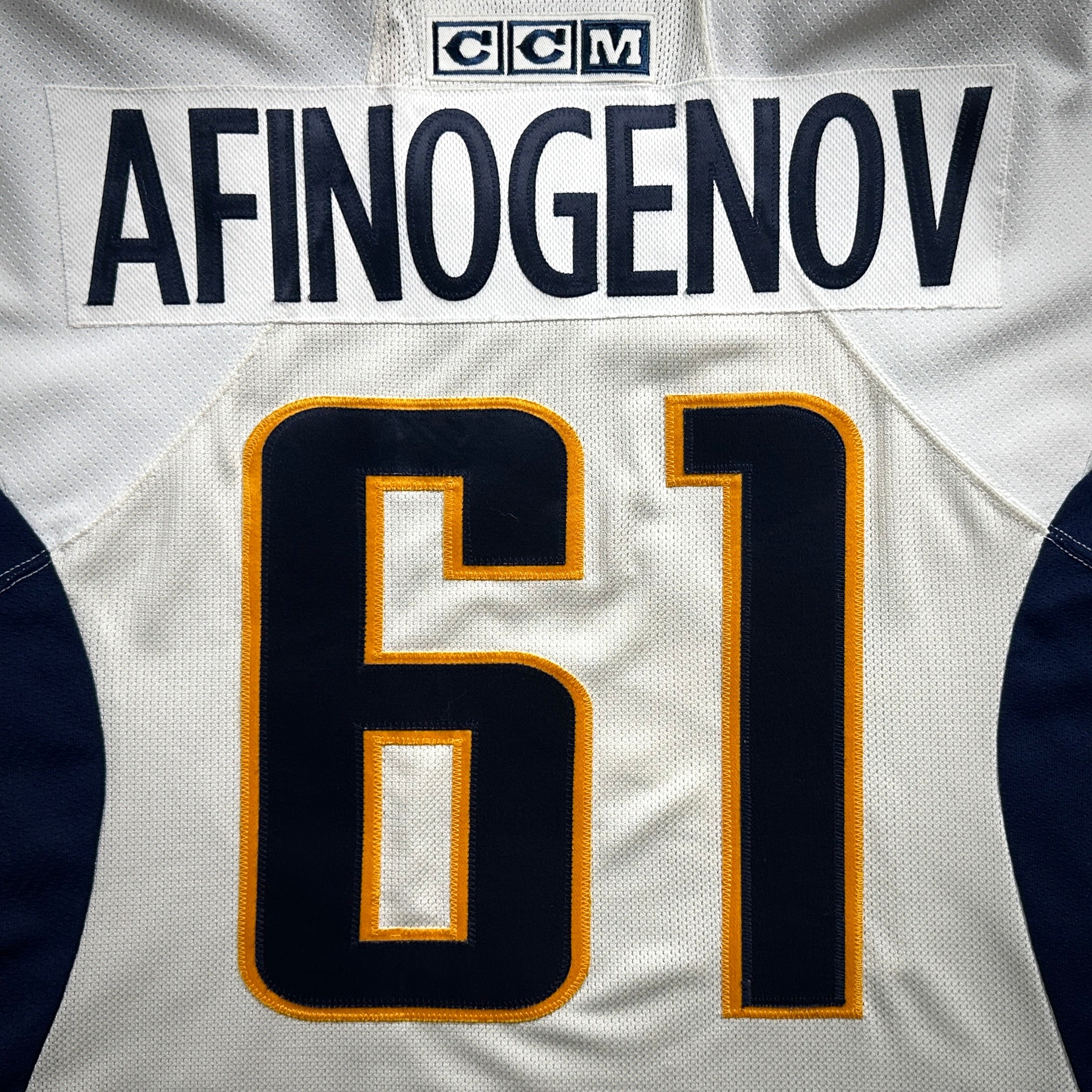 2006 CCM NHL Jersey Buffalo Sabres Maxim Afinogenov Sz. L Slug Vintage White