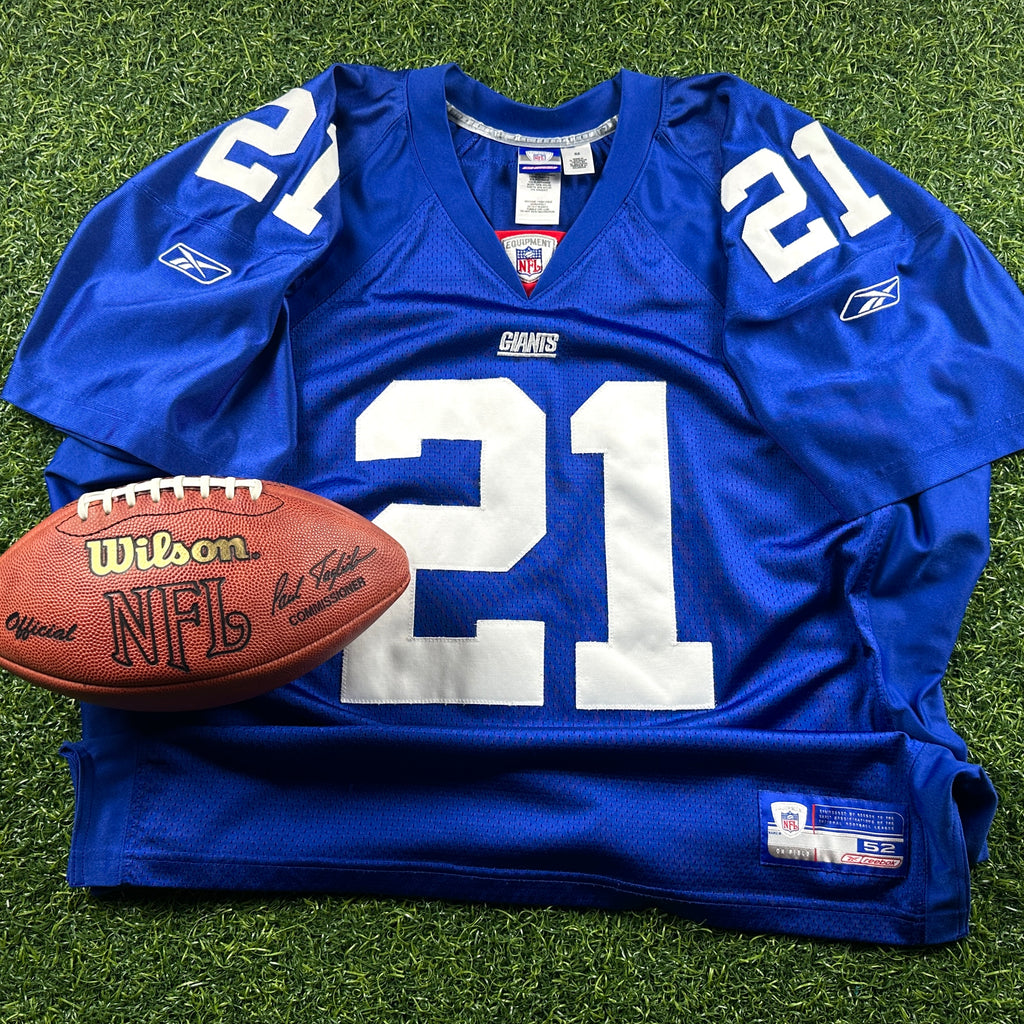 2002 Reebok NFL Authentic Jersey New York Giants Tiki Barber Sz. 52 Vintage