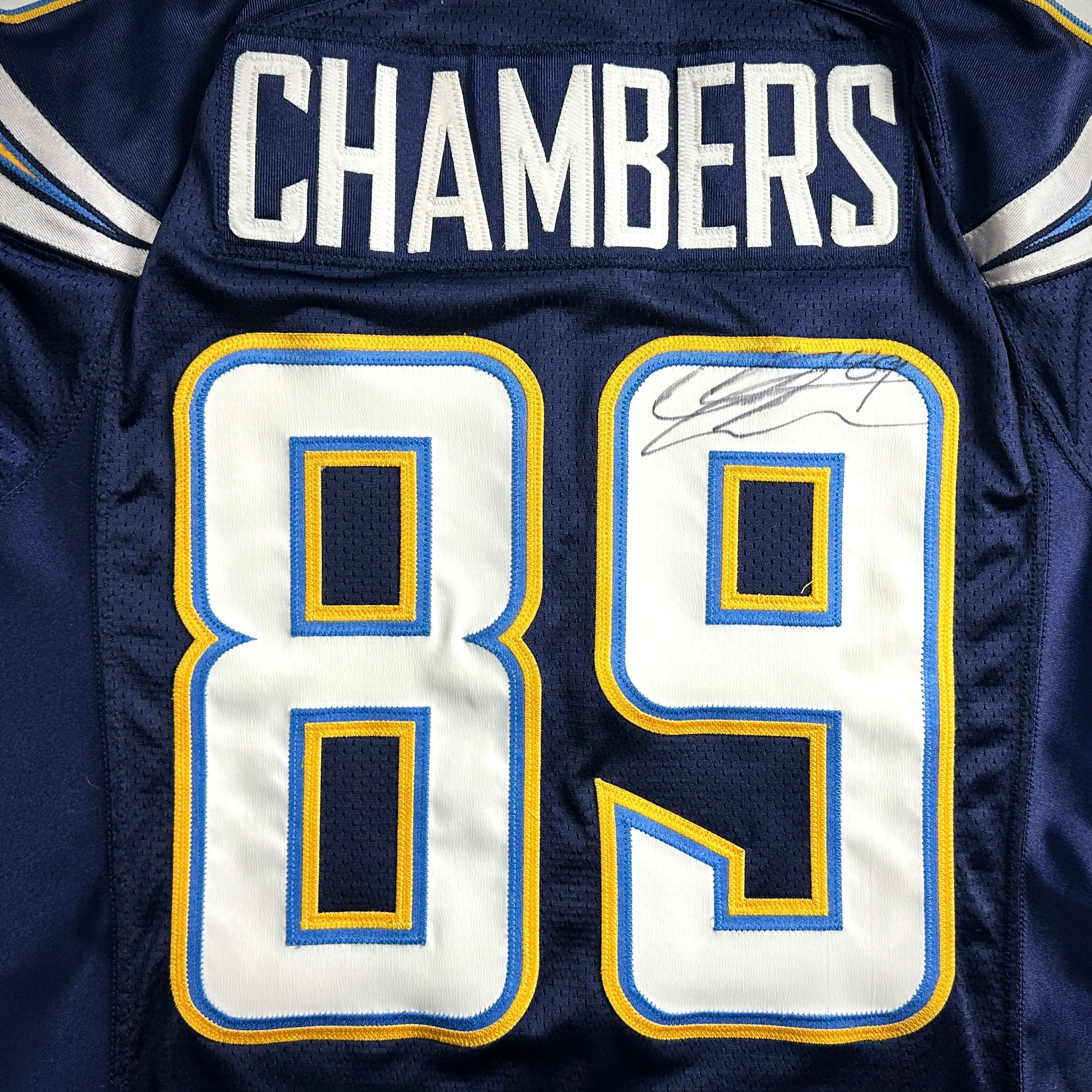 2007 Reebok NFL Game Issued Jersey San Diego Chargers Chris Chambers Autograph