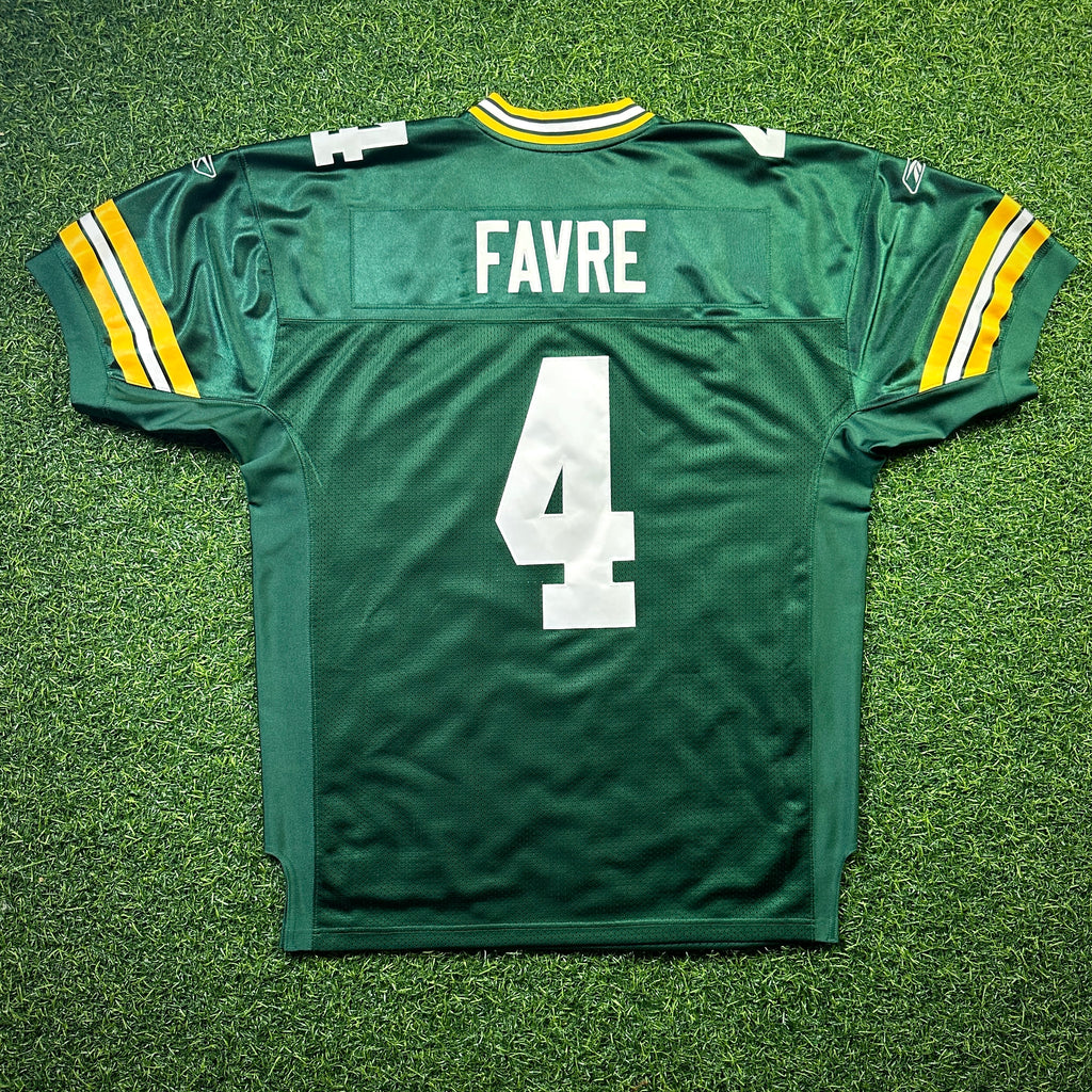 Reebok NFL Authentic Jersey Green Bay Packers Brett Favre Sz. 52 Vintage