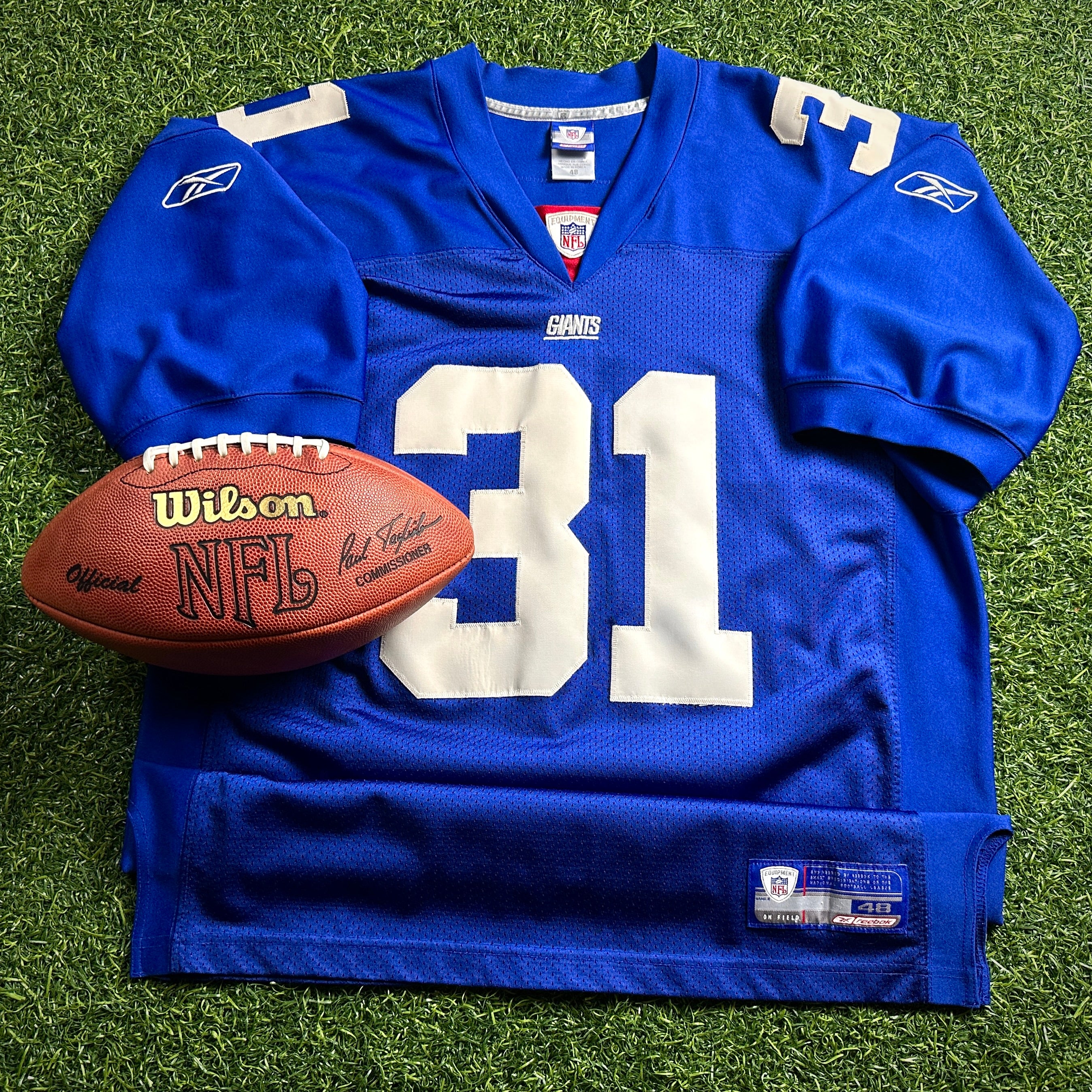 2002 Reebok NFL Authentic Jersey New York Giants Jason Sehorn Sz. 48 Vintage
