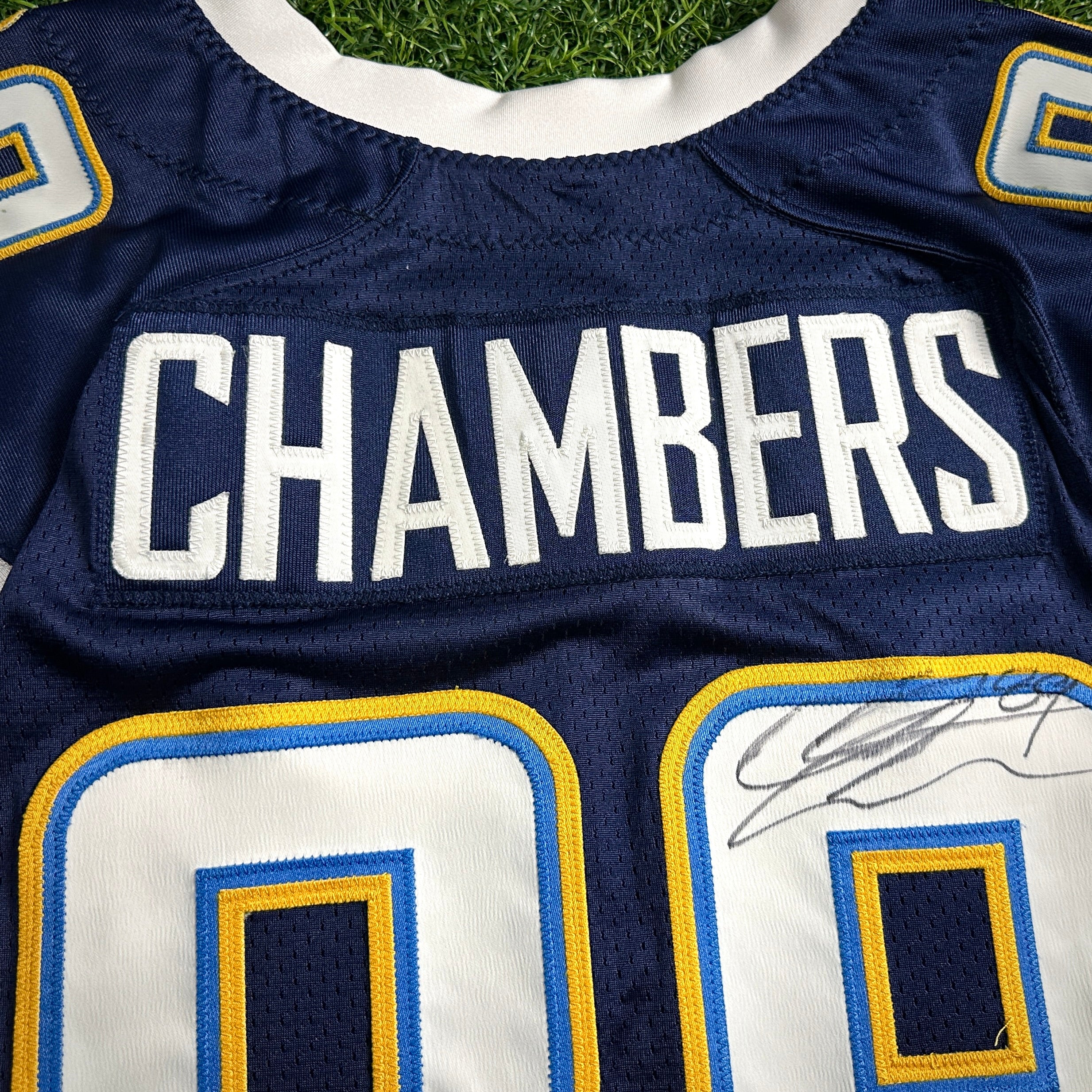 2007 Reebok NFL Game Issued Jersey San Diego Chargers Chris Chambers Autograph