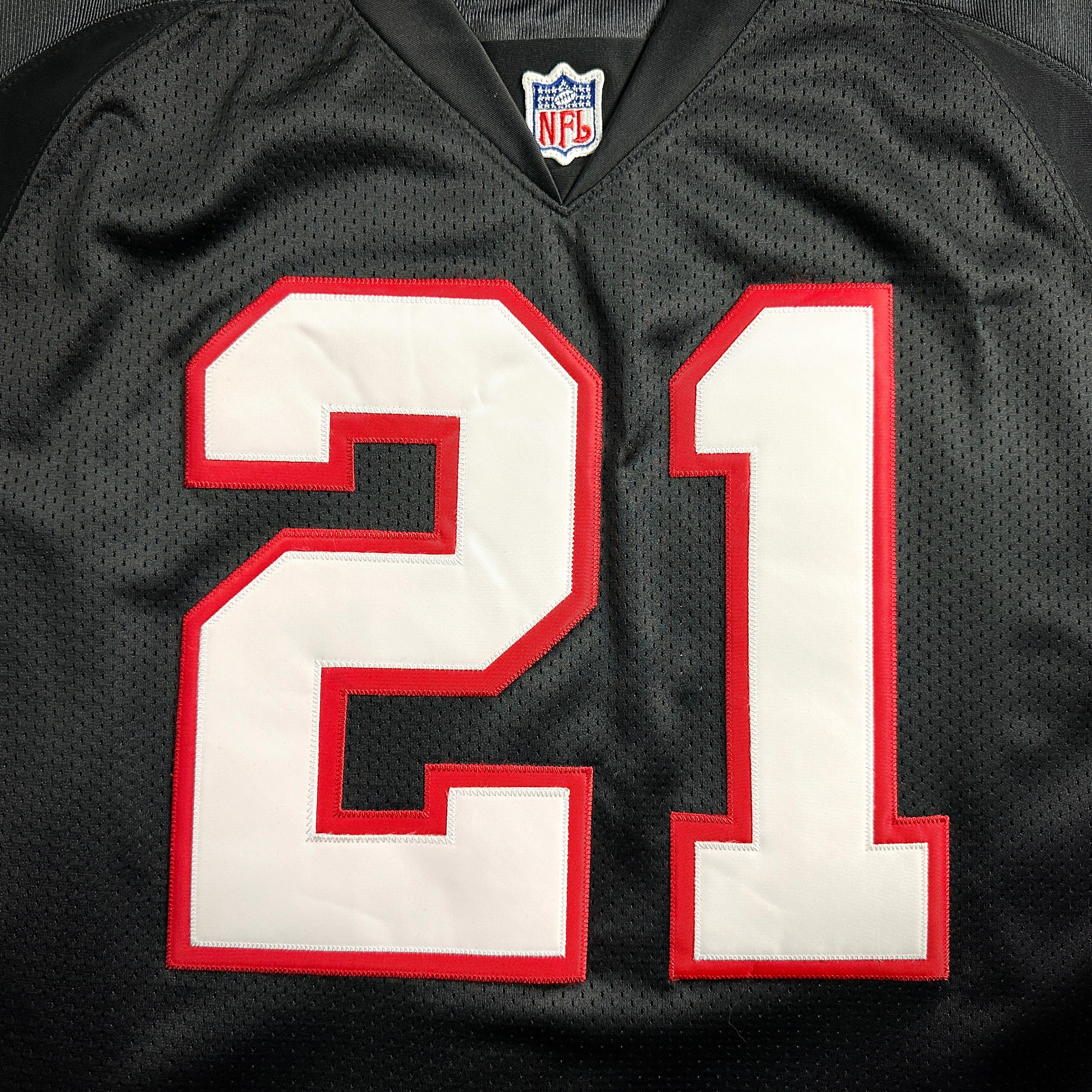 New! Reebok NFL Authentic Jersey Atlanta Falcons Deion Sanders Sz. 52 Helmet Tag