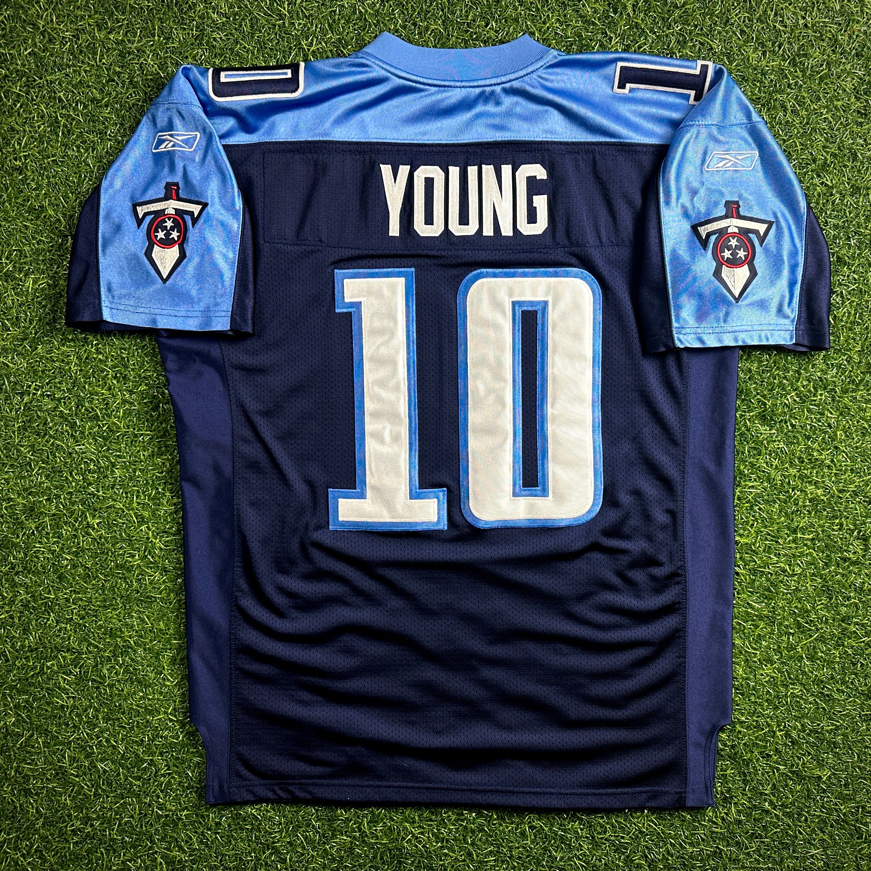 2006 Reebok NFL Authentic Rookie Jersey Tennessee Titans Vince Young Sz. 50 VTG
