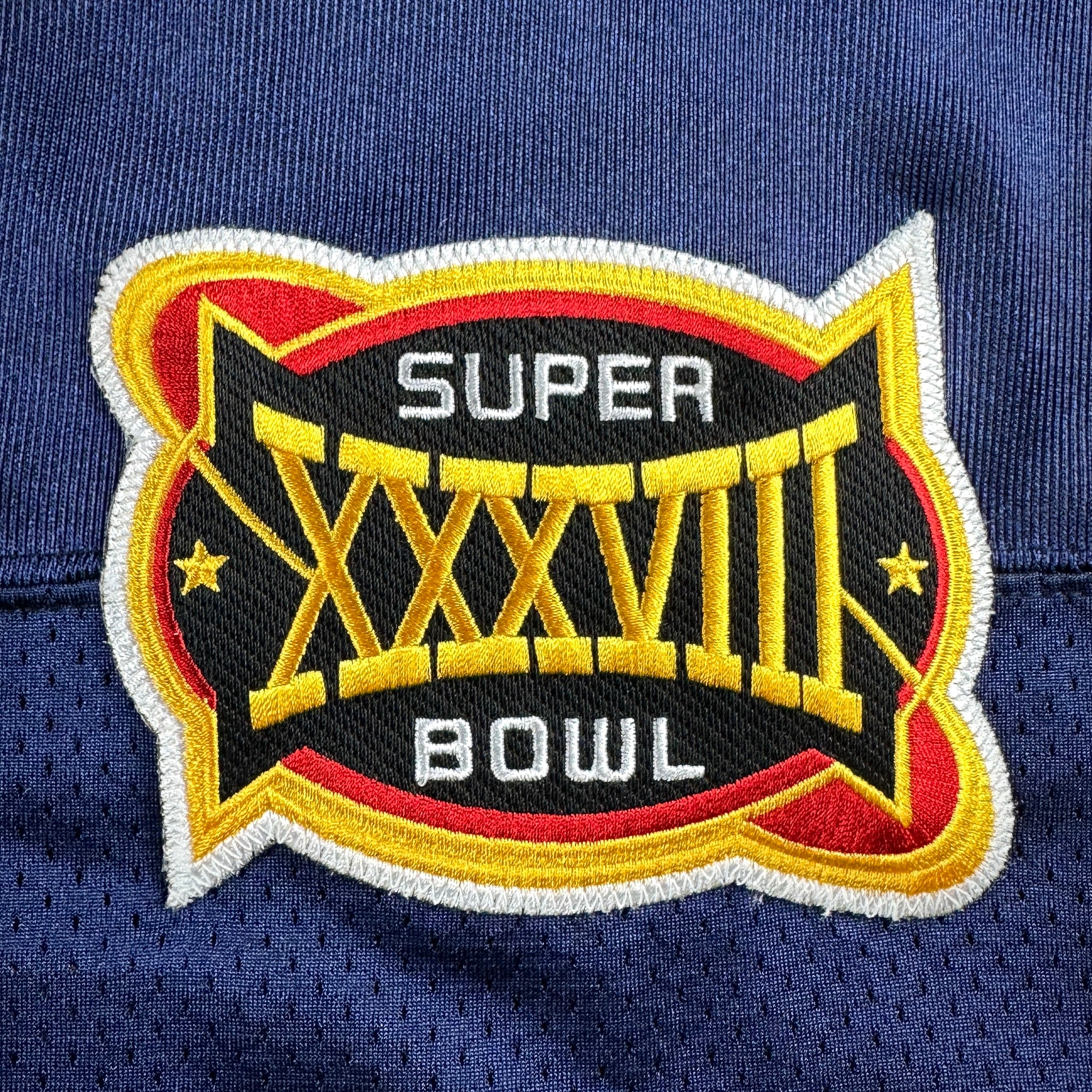 2003 Reebok NFL Authentic Jersey New England Patriots Tom Brady Sz. 52 Super Bowl XXXVIII