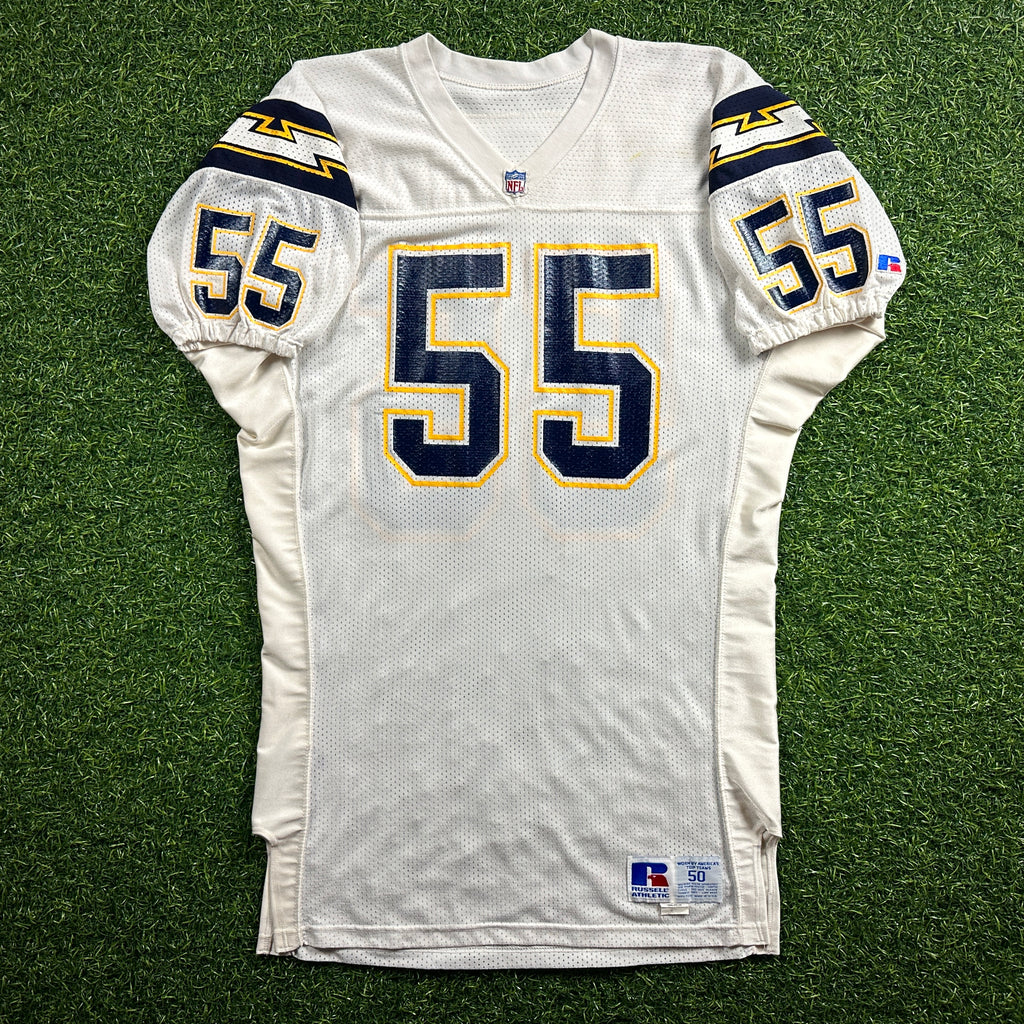 1993 Russell NFL Team Issued Game Jersey San Diego Chargers Junior Seau HOF
